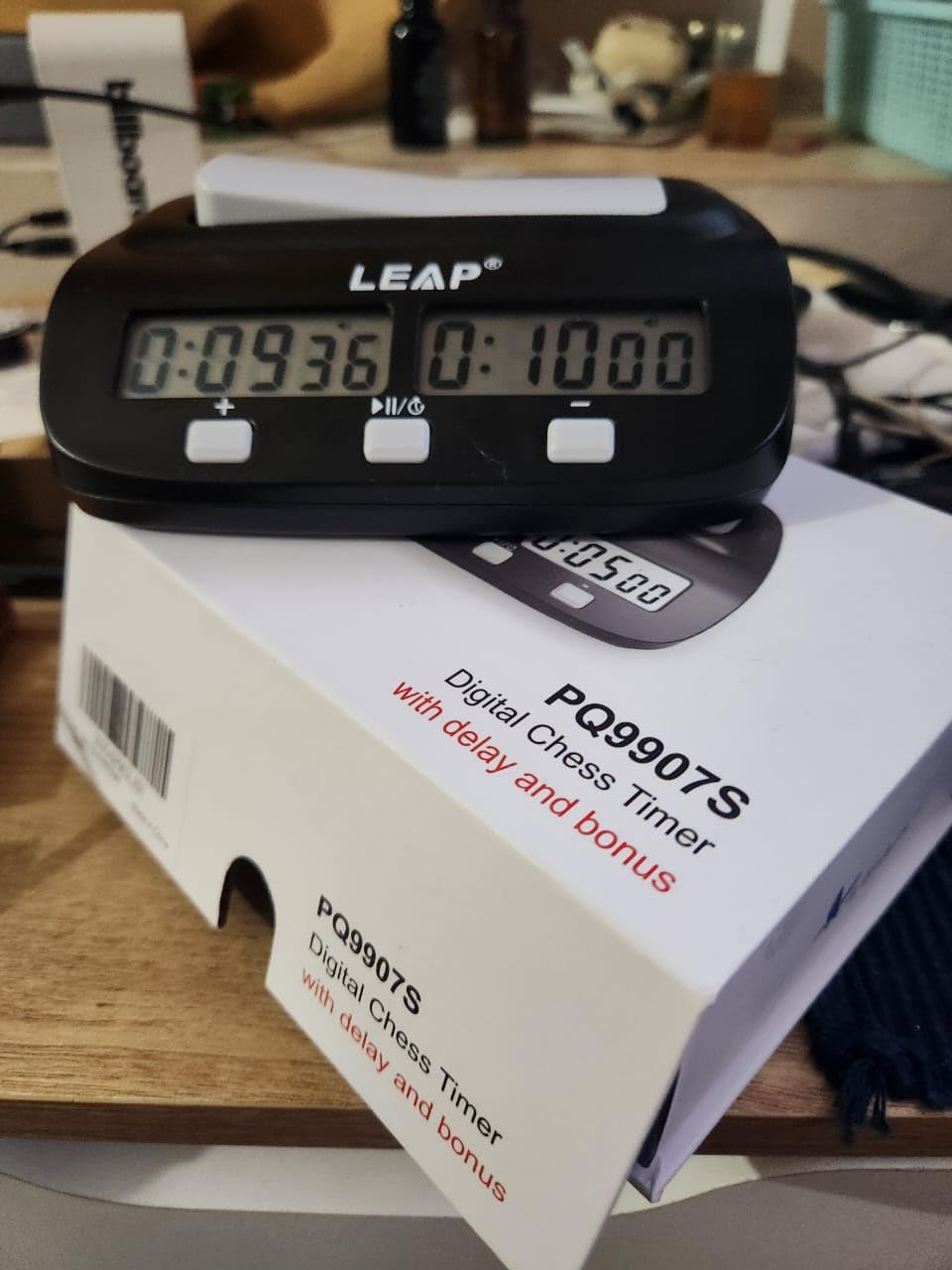 LEAP Chess Clock Fide Approved Digital Chess Timer Professional for Board Games Timer (Blue) customer photo 1
