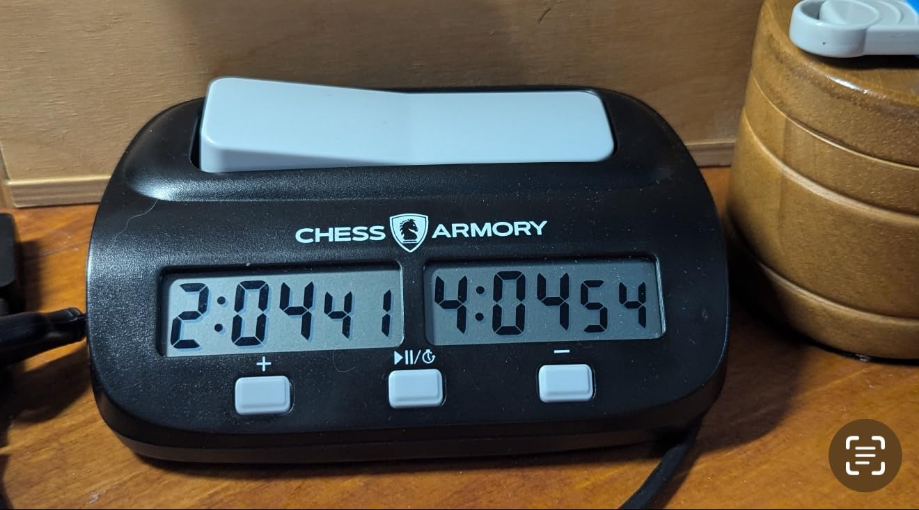 Chess Armory Digital Chess Clock - Portable Timer with Tournament and Bonus Time Features customer photo 1