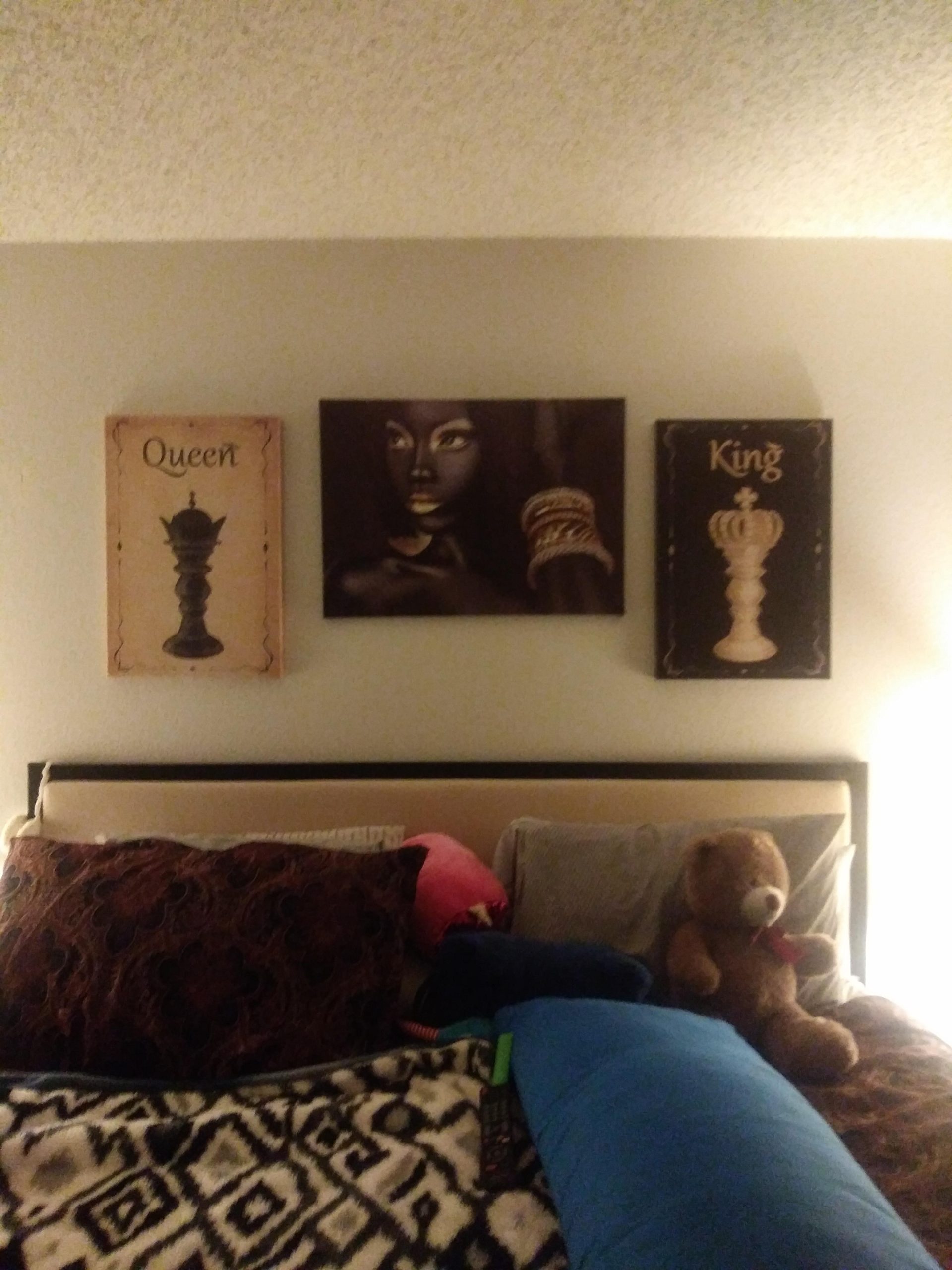 sechars Chess Canvas Wall Art Vintage King and Queen Chess Painting Poster Art Print Antique Decor for Living Room Bedroom Stretched Gallery Canvas Wrap Giclee Artwork Ready to Hang Gift Piece customer photo 1