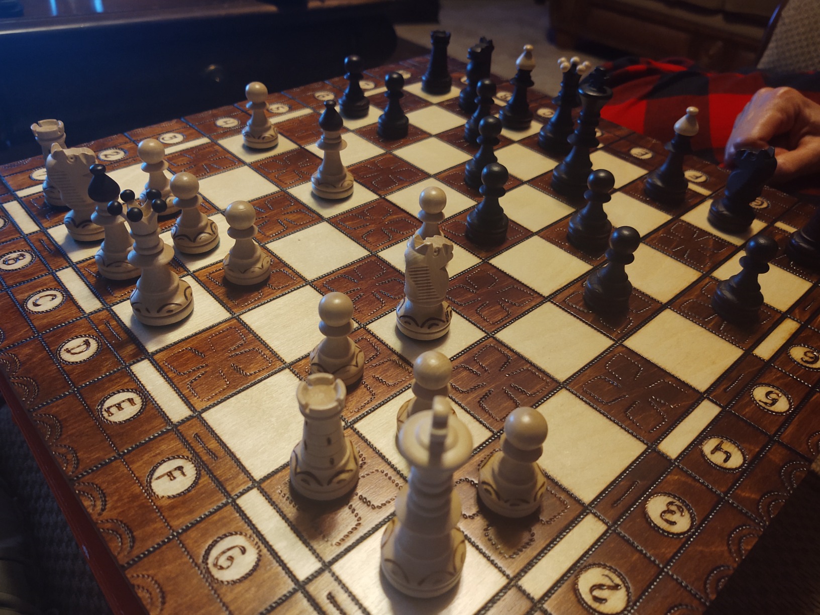 Handmade European Wooden Chess Set with 16 Inch Board and Hand Carved Chess Pieces customer photo 1
