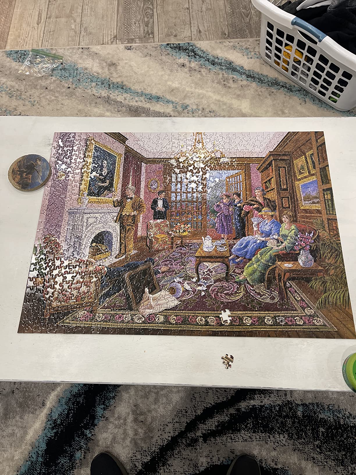 Bits and Pieces - Value Set of Two 1000 Piece Jigsaw Puzzles for Adults - Murder at the Museum, Murder at Bedford Manor - Mystery Jigsaw Puzzle by Artist Gene Dieckhoner customer photo 1