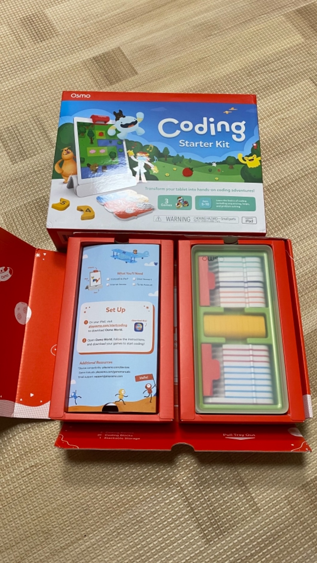 Osmo - Coding Starter Kit for iPad - 3 Educational Learning Games - Ages 5-10+ Learn to Code, Basics Puzzles - STEM Toy (Osmo iPad Base Included) customer photo 1