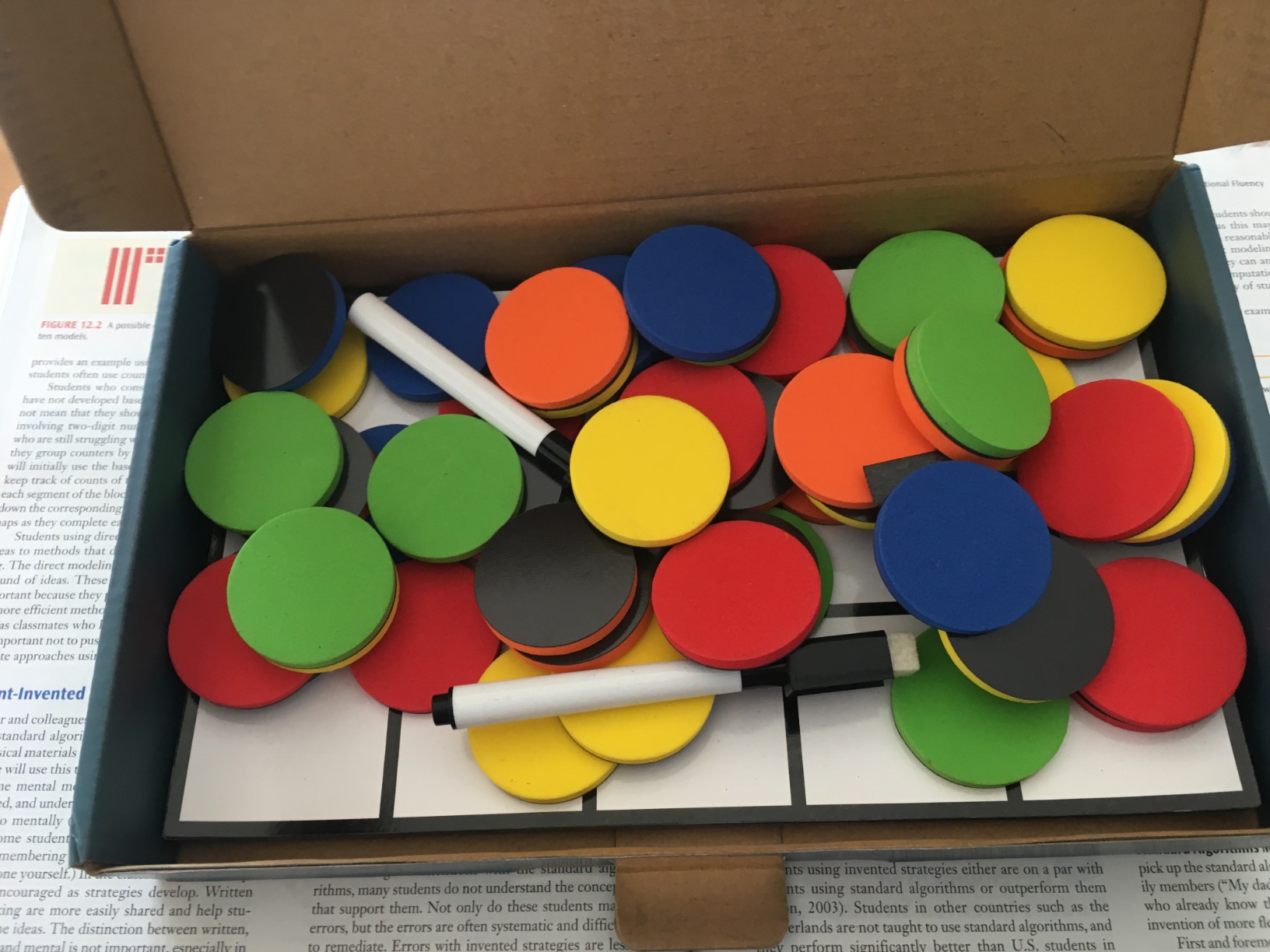 Torlam Magnetic Ten-Frame Set - Math Manipulative for Elementary - 5 Ten Frames & 55 Magnetic Counters for Kids, Kindergarten Math Games (Upgraded Version for Hand-held & 2 Black Pens) customer photo 1
