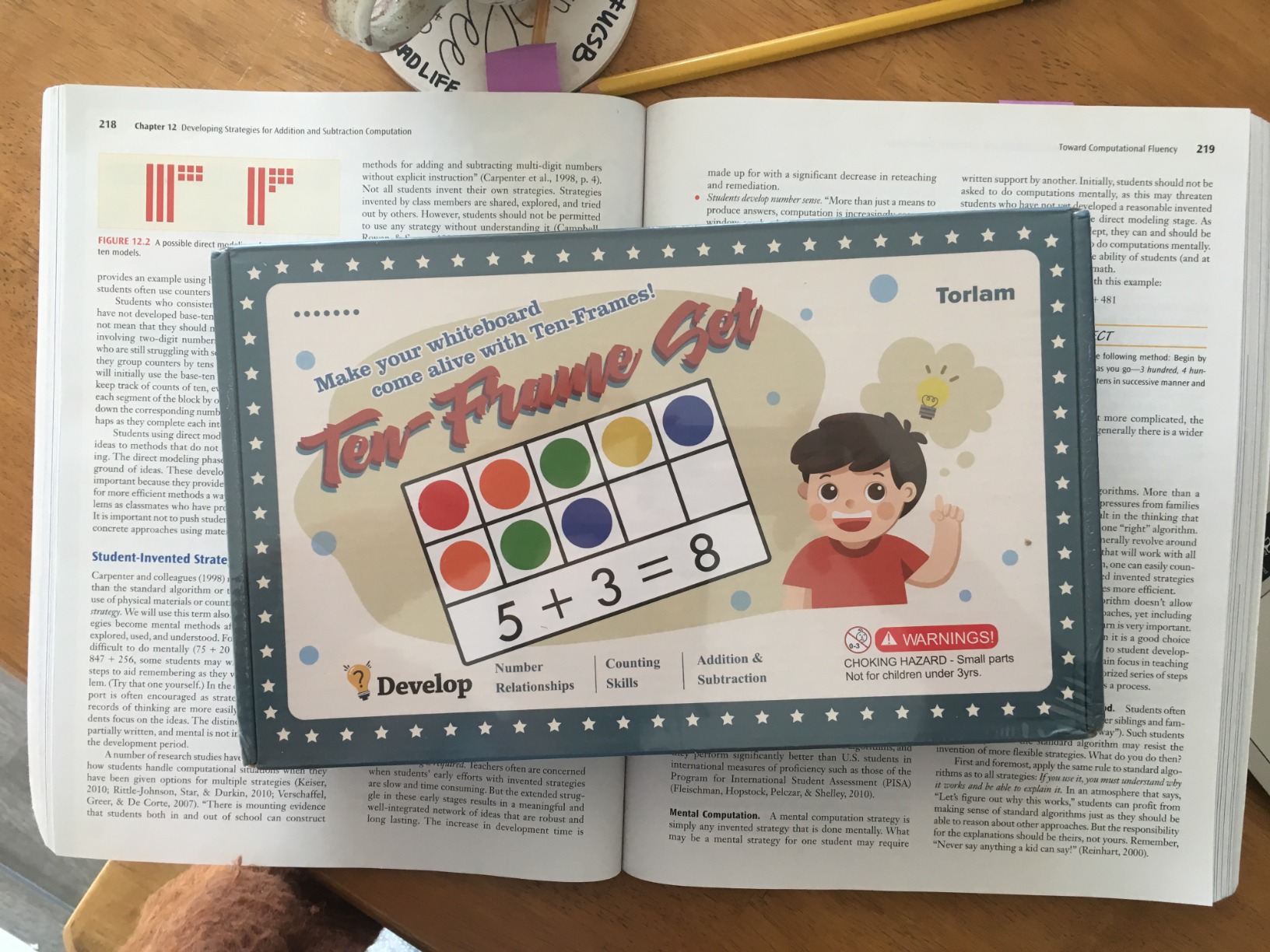 Torlam Magnetic Ten-Frame Set - Math Manipulative for Elementary - 5 Ten Frames & 55 Magnetic Counters for Kids, Kindergarten Math Games (Upgraded Version for Hand-held & 2 Black Pens) customer photo 2