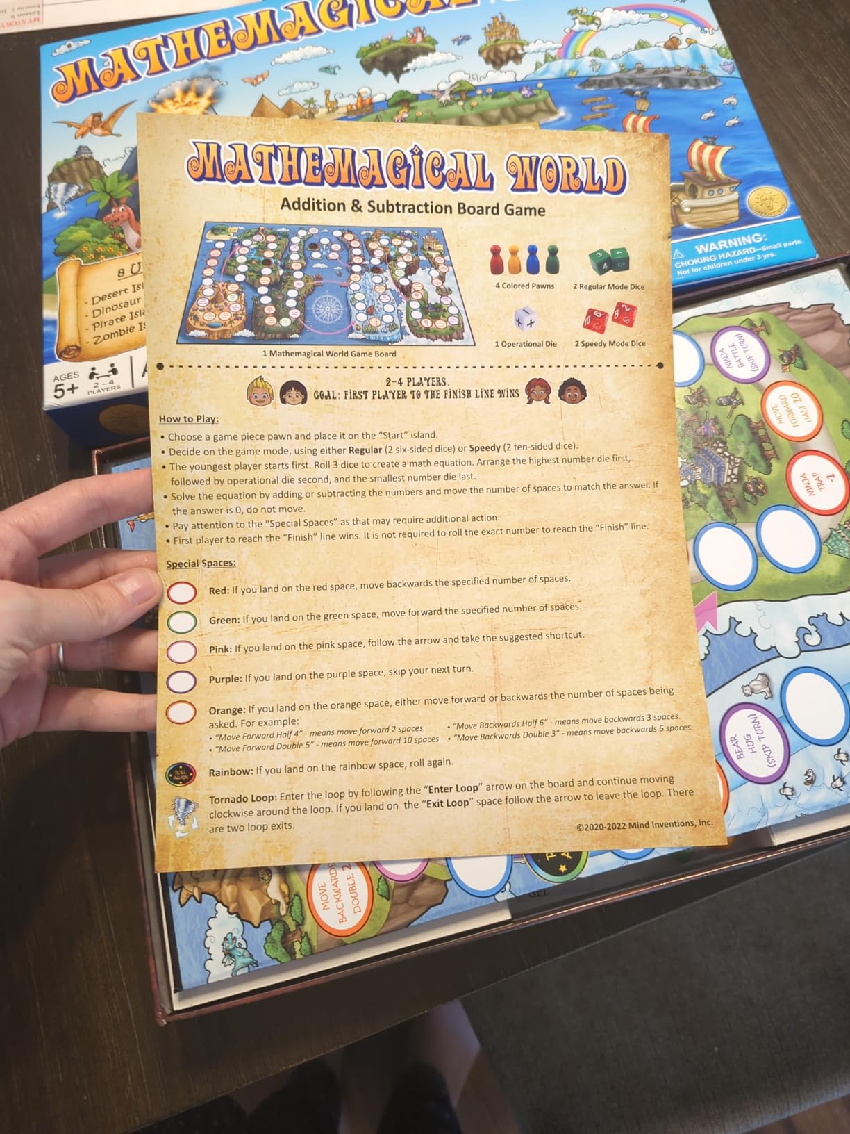 Mathemagical World - Addition & Subtraction Math Board Game for Kids, 2-4 players, Ages 5+ and Perfect for Homeschool, Kindergarten, Pre-k, and Gifted & Talented Prep customer photo 1