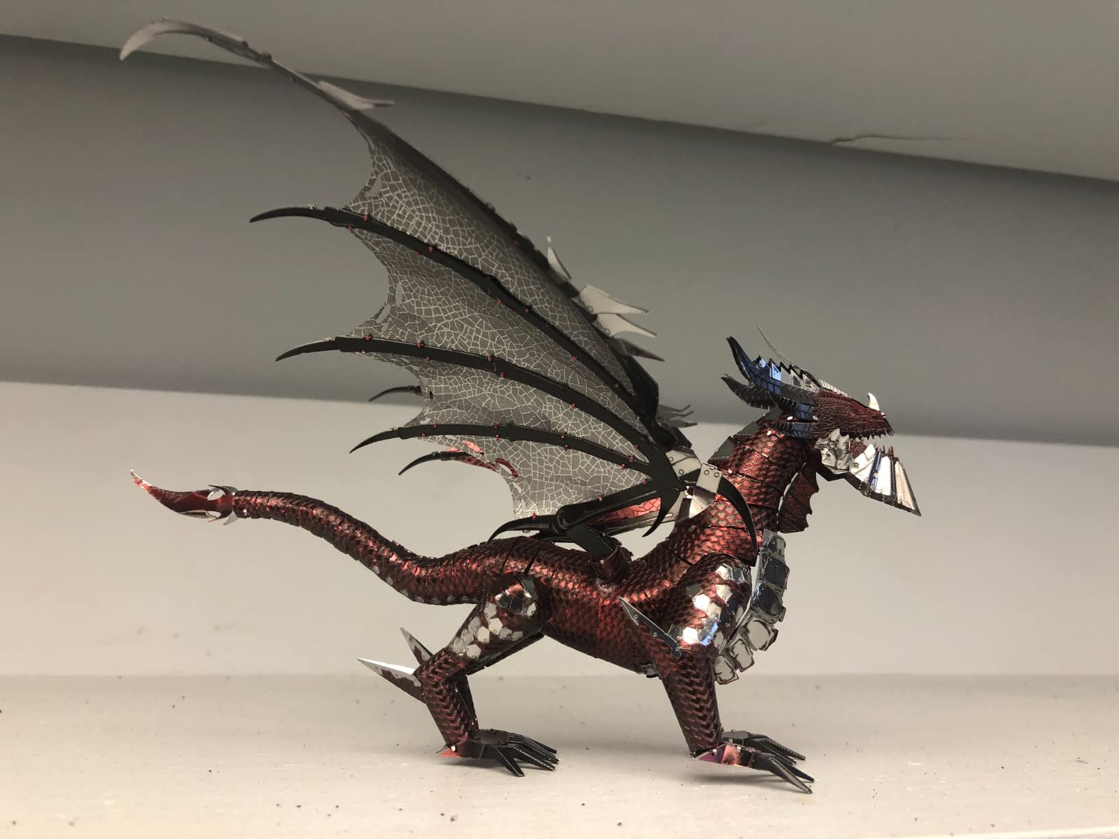 Piececool 3D Metal Model Kits-Black Dragon King, DIY 3D Puzzles for Adults Brain Teaser Puzzles for Teens, 107 Pcs customer photo 2