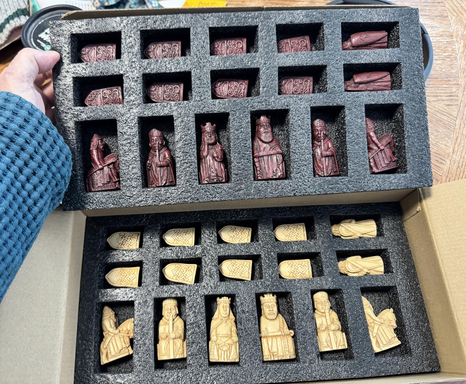 Veronese Design Isle of Lewis Chess Set Hand Painted Resin Figurine Collectible Statue customer photo 1