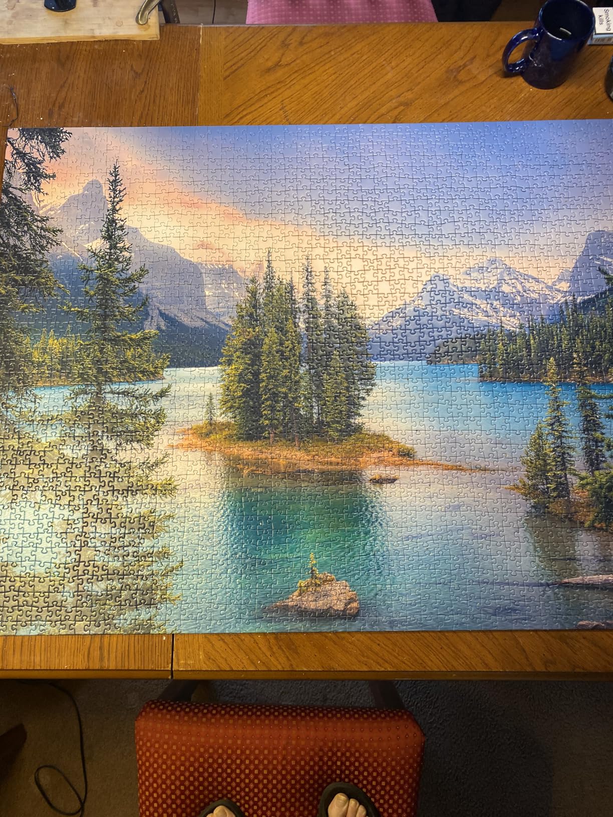 Ravensburger - Spirit Island, Canada - 2000 Piece Jigsaw Puzzle - Featuring Stunning Mountains, Vivid Water, Evergreens & More - Frameable - Premium Quality - Puzzles for Adults customer photo 1