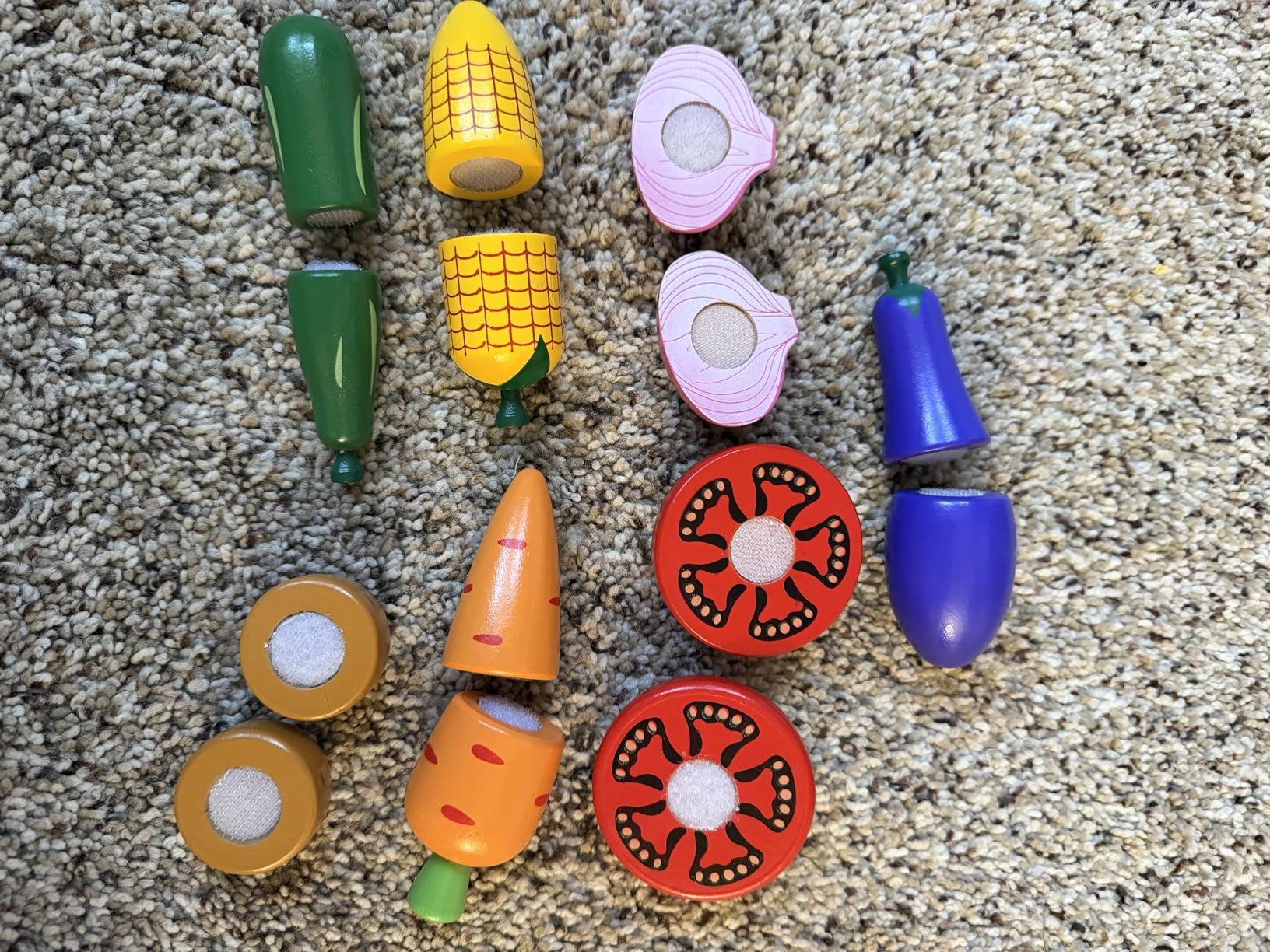 Wooden Play Food for Kids Kitchen Cutting Fruits Toys for Toddlers Pretend Vegetables Gift for Boys Girls Educational Toys customer photo 2
