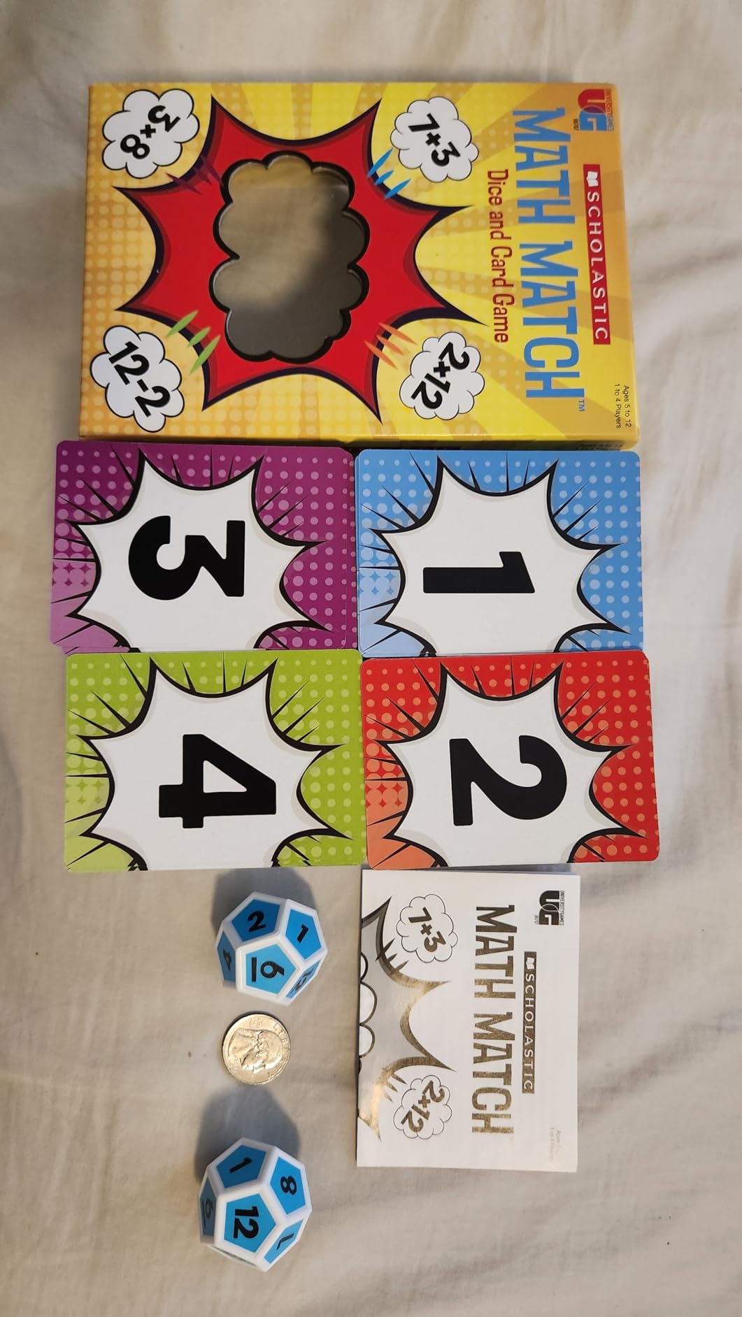 University Games, Scholastic Math Match Travel Dice Game, Mathematics Reinforcement Game for Kids, for 2 or More Players Ages 5 and Up customer photo 1
