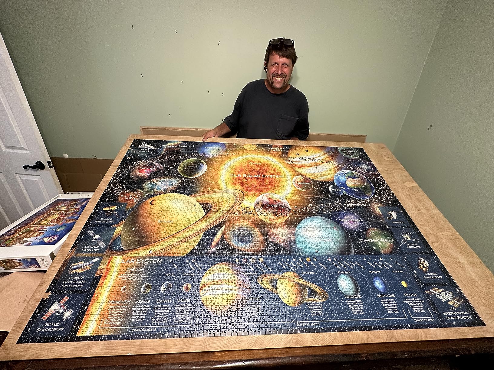 Ravensburger - Space Odyssey - 5000 Piece Jigsaw Puzzle - Beautifully Vivid Depiction of Our Galactic Solar System and Cosmic Data - Frameable - Premium Quality - Puzzles for Adults customer photo 1
