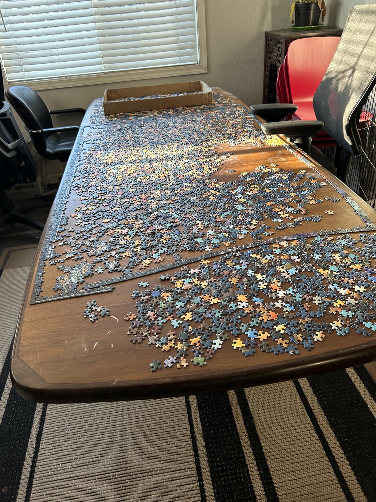 Ravensburger - Space Odyssey - 5000 Piece Jigsaw Puzzle - Beautifully Vivid Depiction of Our Galactic Solar System and Cosmic Data - Frameable - Premium Quality - Puzzles for Adults customer photo 2