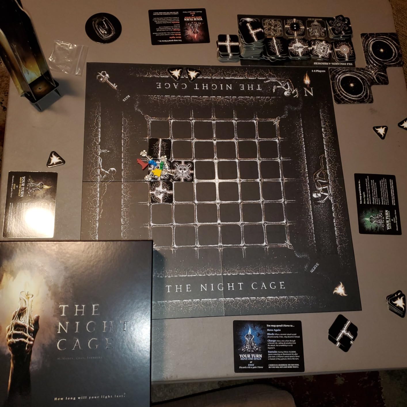 The Night Cage by Smirk and Dagger | Cooperative Candlelit Horror Strategy Game | Tile Laying Labyrinth Escape Adventure | 1 to 5 Players | Ages 14+ customer photo 1