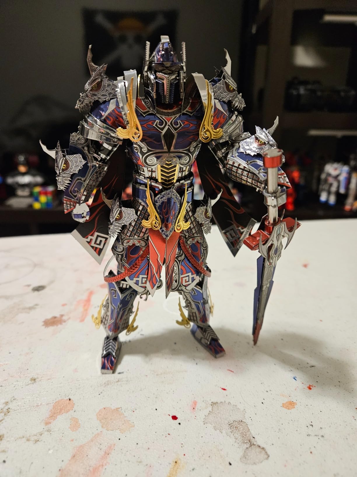 Piececool 3D Metal Puzzles Mecha Model Kits-The Titan Figure Model Building Blocks Kits for Adults, DIY Brain Teaser 3D Puzzle for Men Teen Students Hobbies Fidget Gifts -157 Pcs customer photo 1
