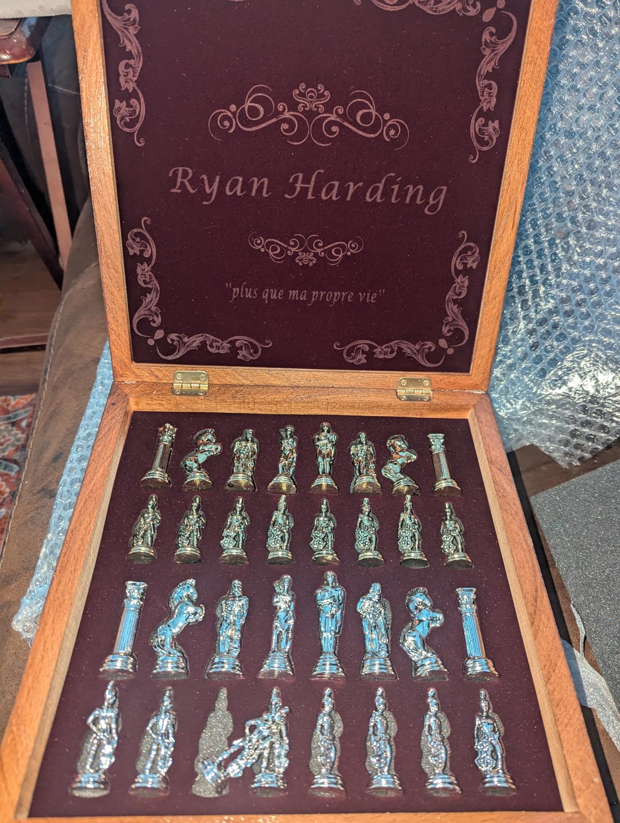 Antochia Crafts 11 Inches Custom Chess Set - Personalized Chess Set - Gift Idea for Son, Husband, Father and Anyone for Birthday, Anniversary and Any Occasion customer photo 1