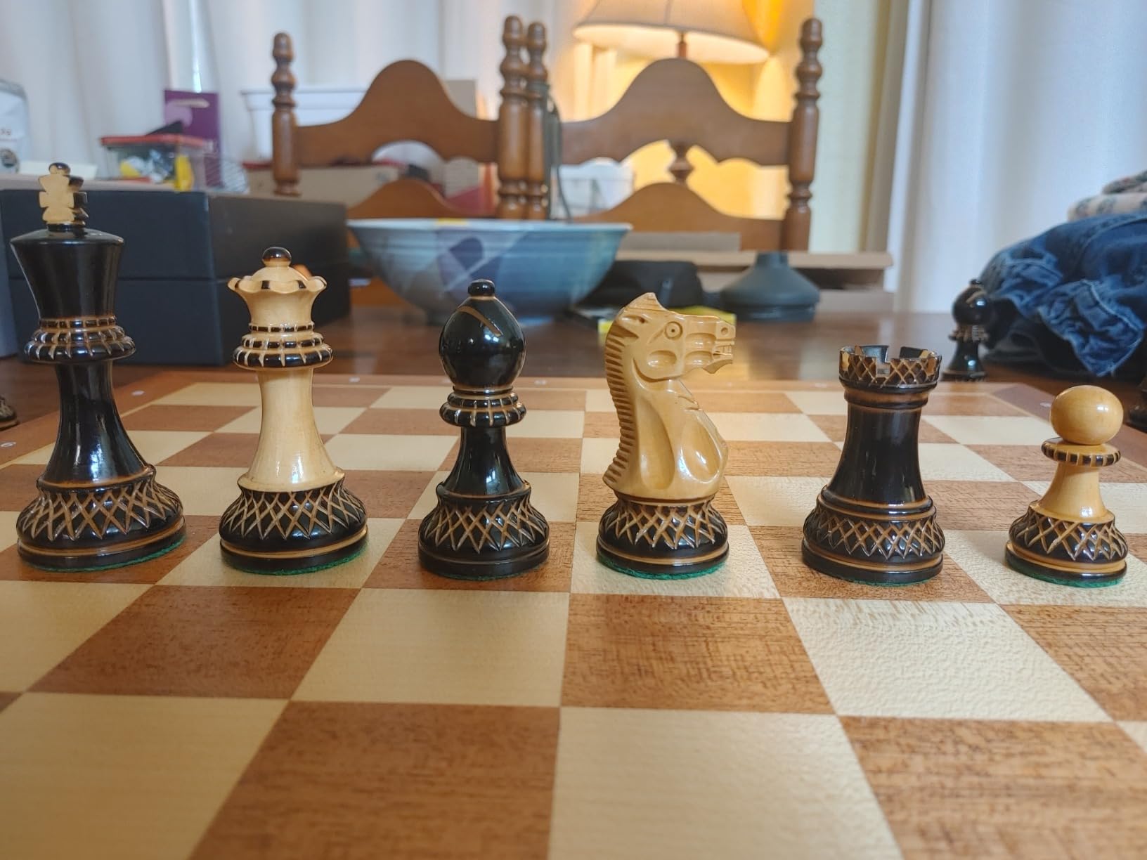 The Parker Staunton Series Lacquered Chess Pieces - 3.9