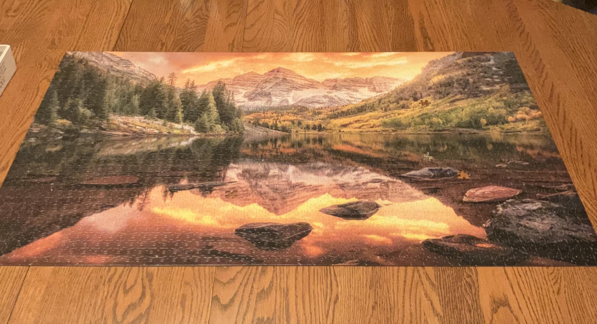 Buffalo Games Joshua Snow Maroon Lake Reflections 2000 Piece Jigsaw Puzzle - 38.5 x 26.5 in, Large - 2000 Piece Puzzles for Adults - Calming Solo Escape - Reference Poster Included customer photo 1