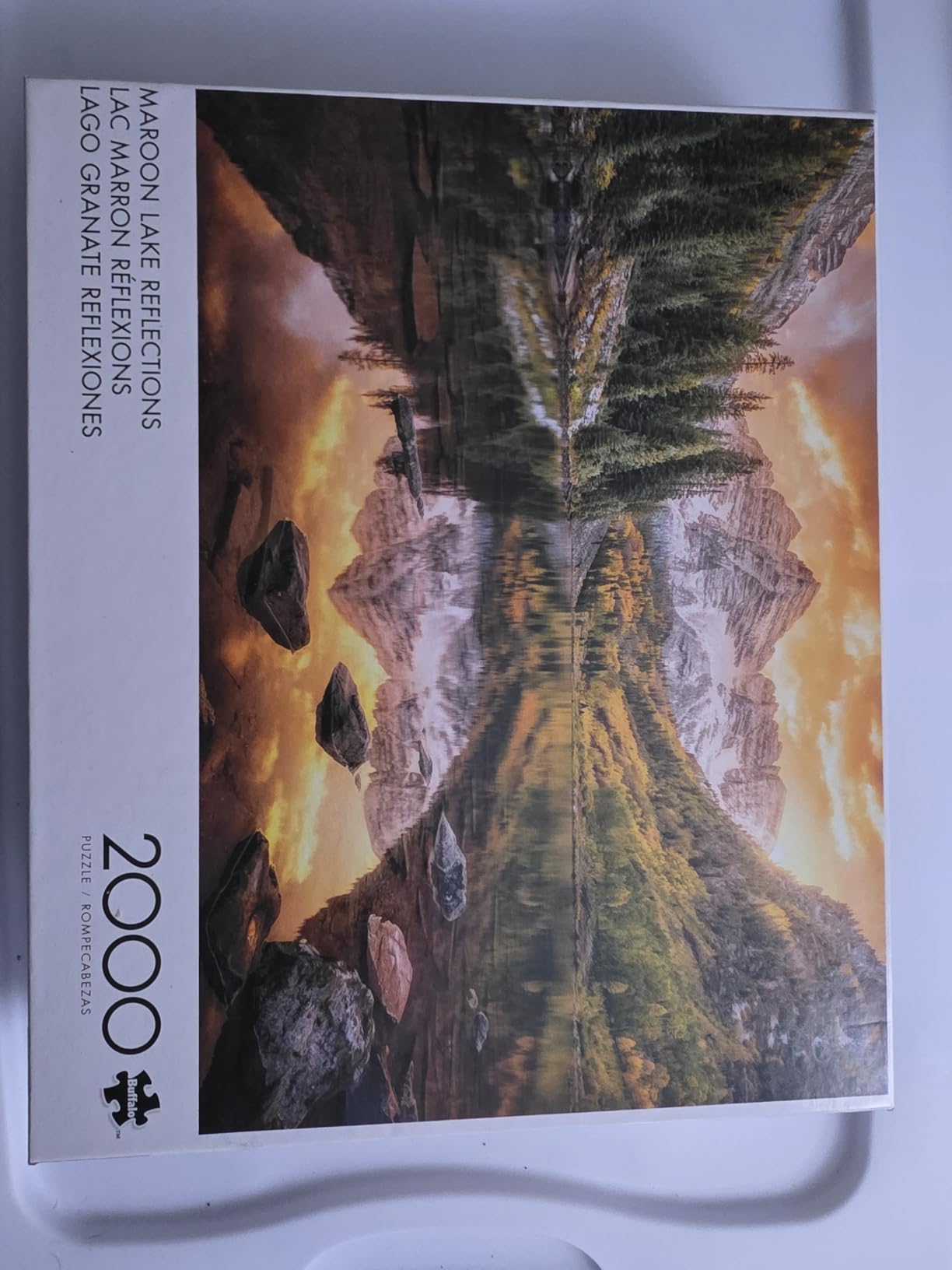 Buffalo Games Joshua Snow Maroon Lake Reflections 2000 Piece Jigsaw Puzzle - 38.5 x 26.5 in, Large - 2000 Piece Puzzles for Adults - Calming Solo Escape - Reference Poster Included customer photo 2