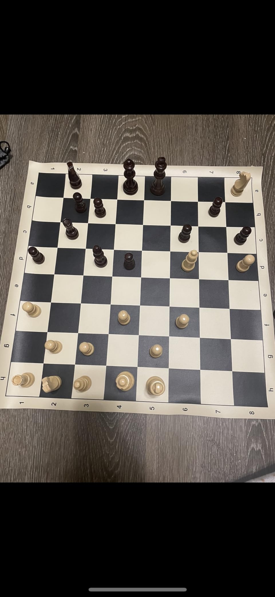Chess and games shop Muba Standard Vinyl Roll Up Chess Boards - Professional Club & Tournament Chess Boards (2'' Square, Black) customer photo 1