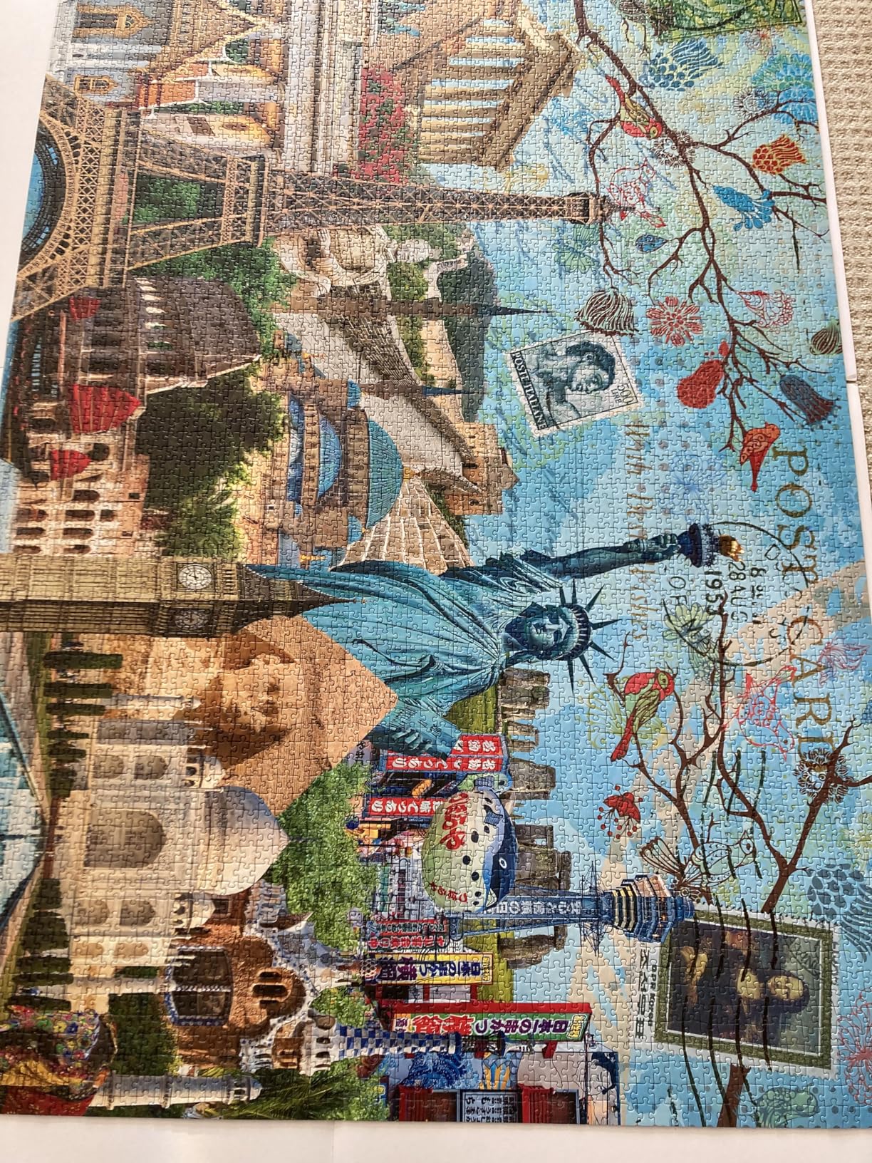 Ravensburger - Big City Collage - 5000 Piece Jigsaw Puzzle - Stunning Vivid Colors - The Globes Biggest Cities - Postcard Rendition - Frameable - Premium Quality - Puzzles for Adults customer photo 1