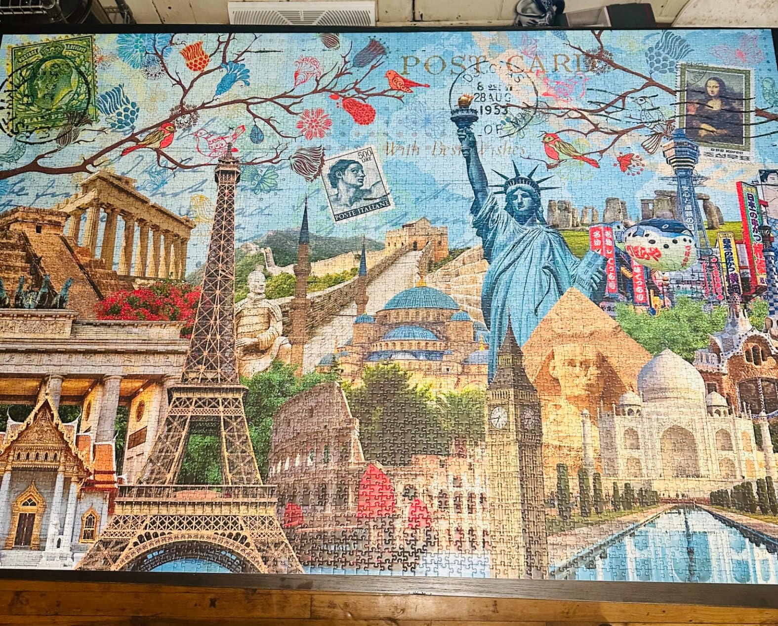 Ravensburger - Big City Collage - 5000 Piece Jigsaw Puzzle - Stunning Vivid Colors - The Globes Biggest Cities - Postcard Rendition - Frameable - Premium Quality - Puzzles for Adults customer photo 2