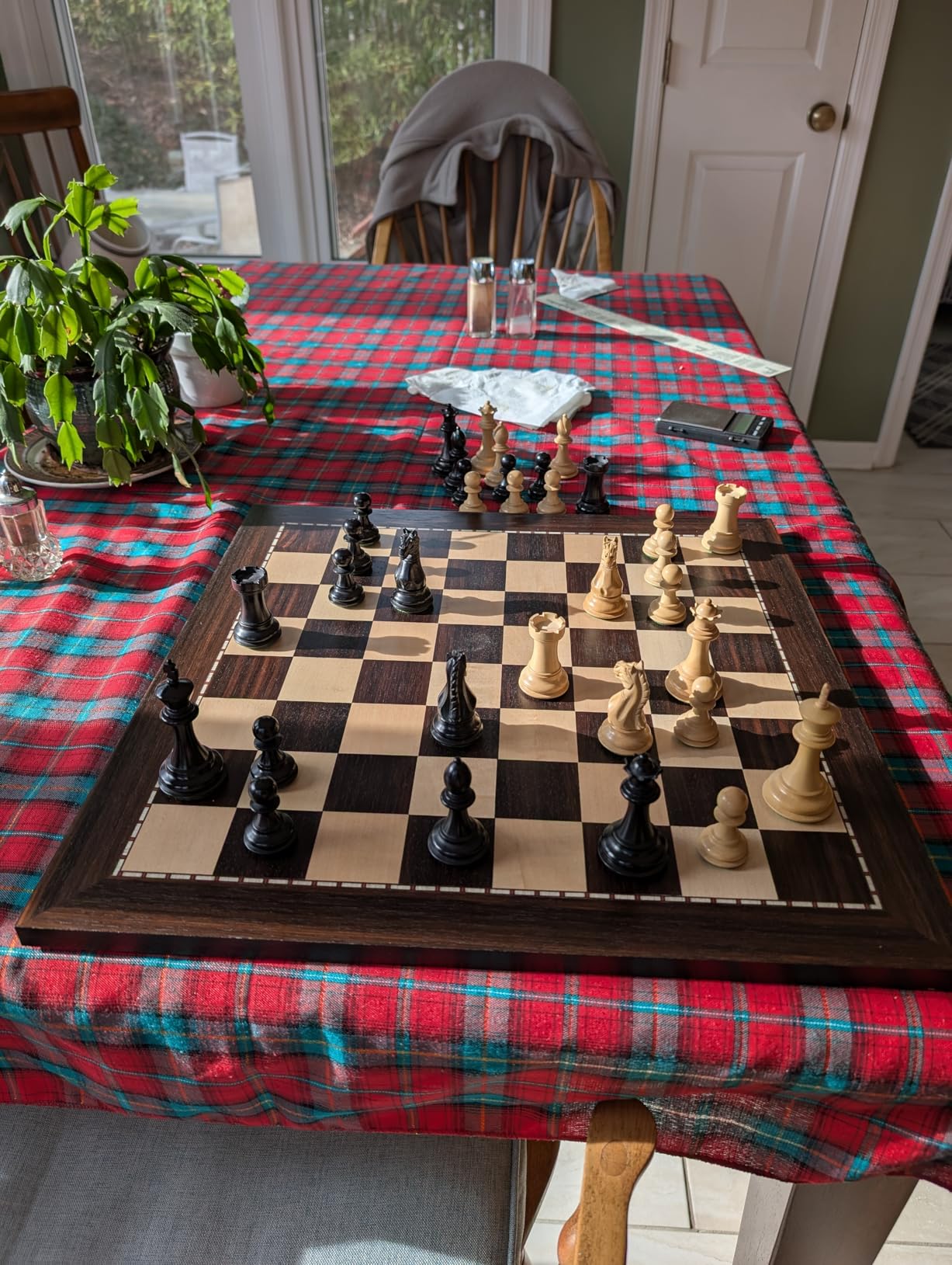 AMEROUS 19 Inches Professional Wooden Tournament Chess Board with 2.0