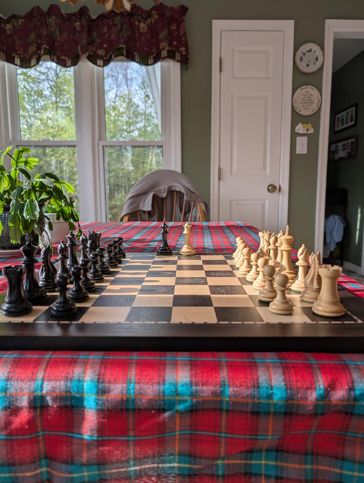 AMEROUS 19 Inches Professional Wooden Tournament Chess Board with 2.0