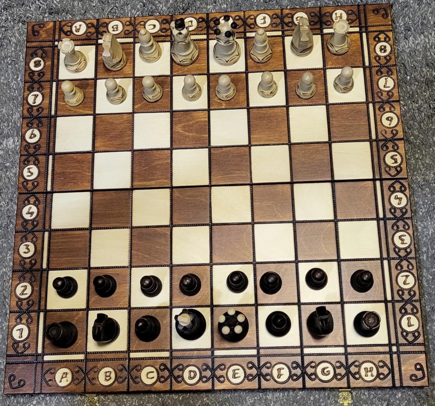 Chess and Games Shop Muba Beautiful Handcrafted Wooden Chess Set with Board and Chess Pieces - 16inch (40 cm) customer photo 1