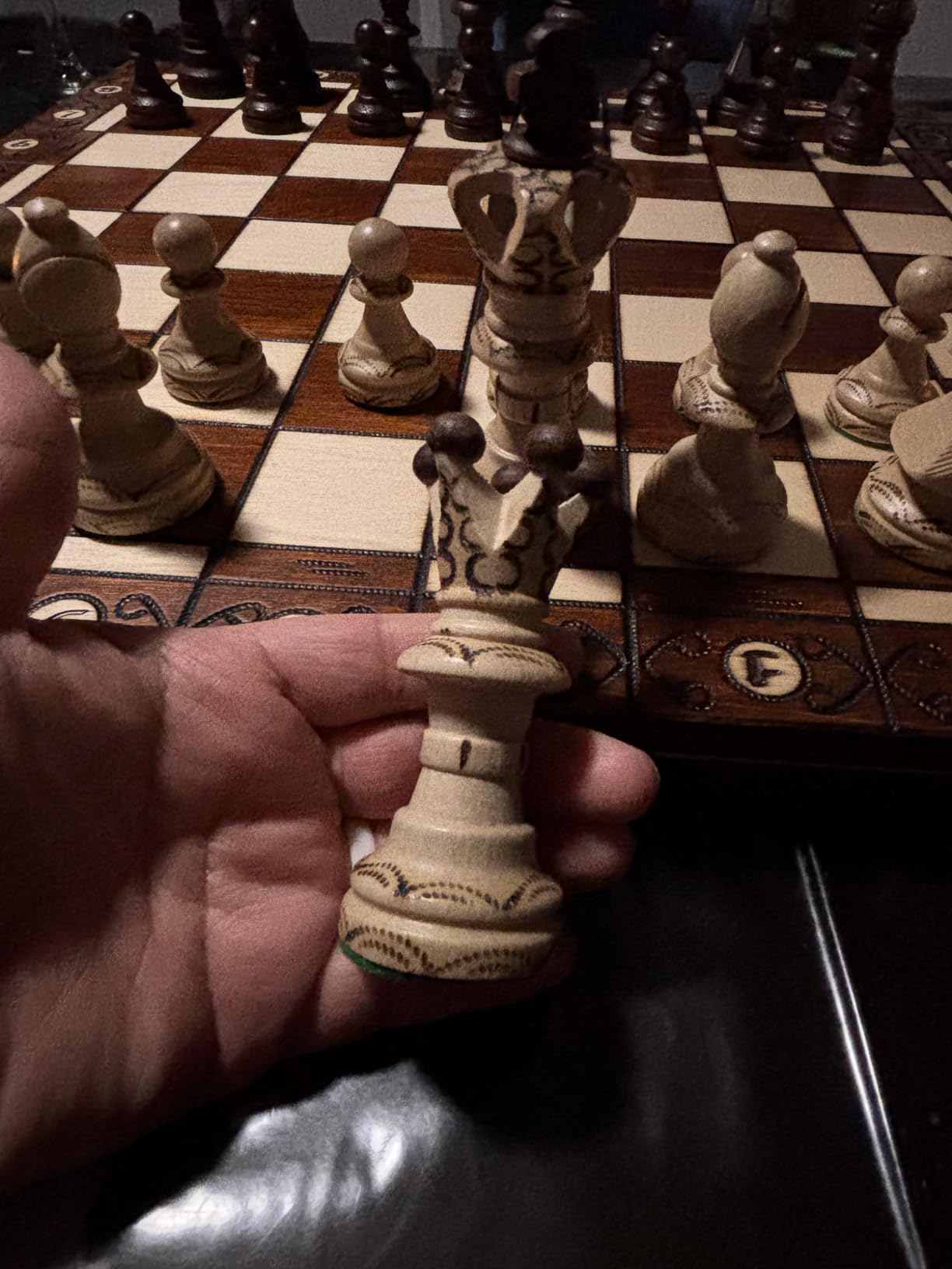 Beautiful Handcrafted Wooden Chess Set with Wooden Board and Handcrafted Chess Pieces -1-2 Players, Gift idea Products (21