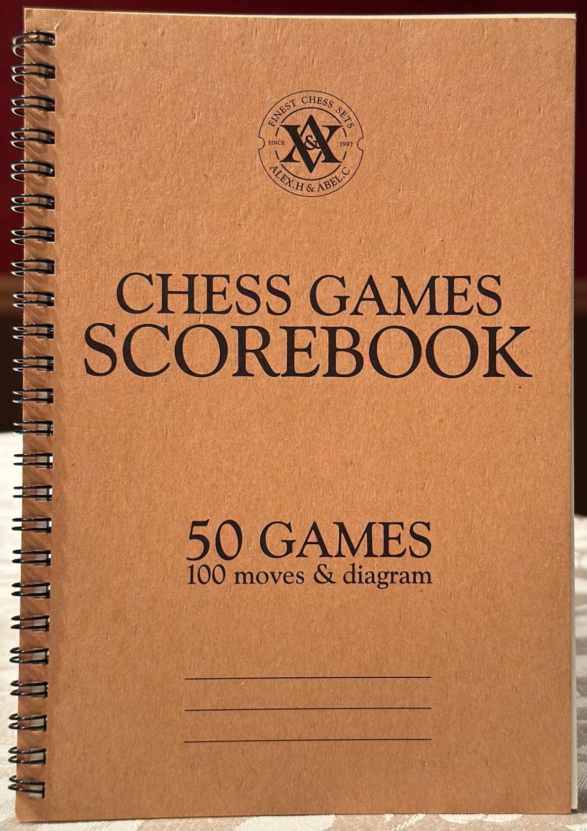 A&A 2 Pack Chess Scorebook, 50 Games Recordable, 100 Moves Per Game, Eye-Protection Chess Scorebook / 5.5 x 8.25 in. customer photo 2