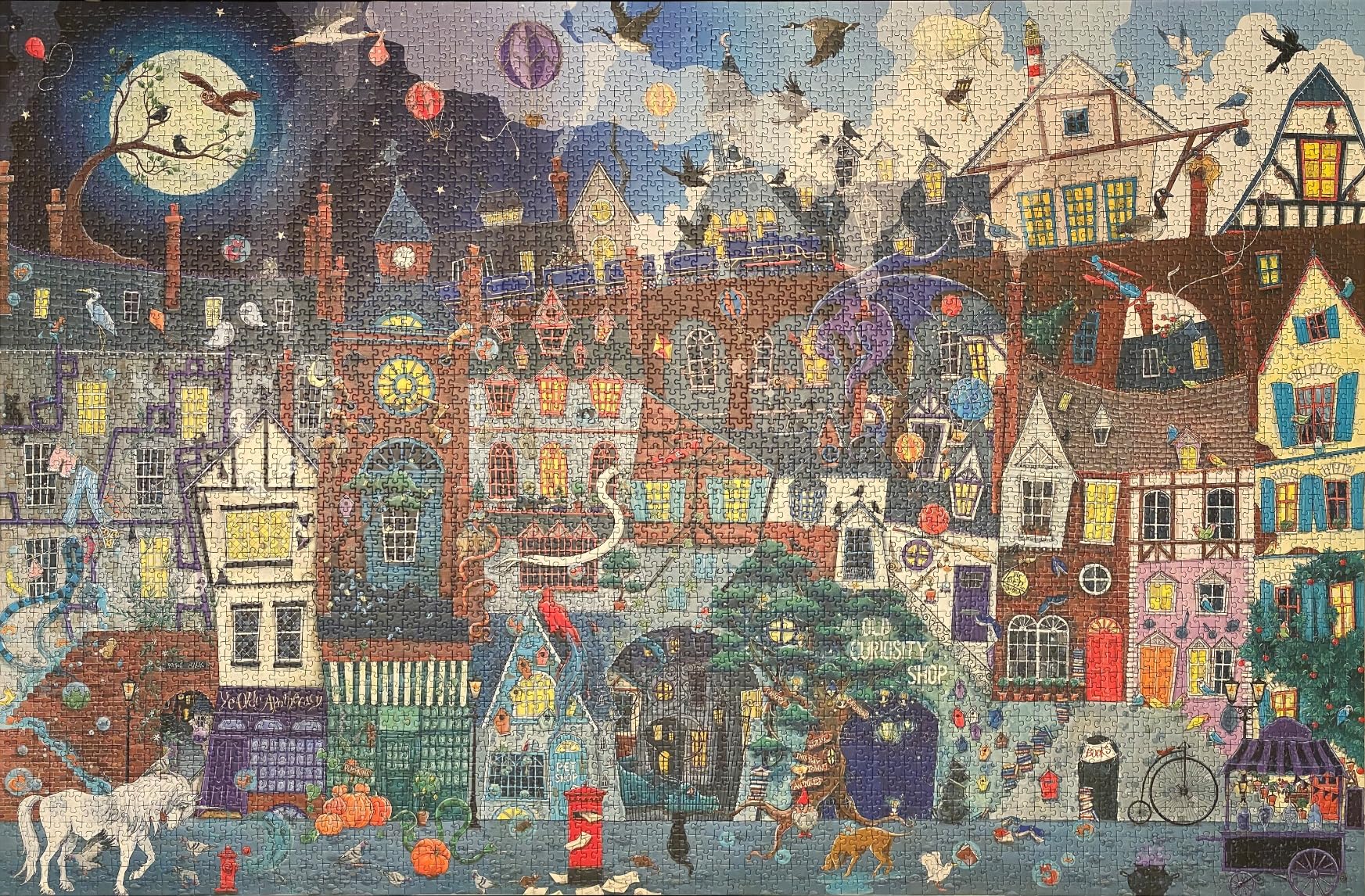 Ravensburger - Fantasy Street - 5000 Piece Jigsaw Puzzle - Stunning Imagery - Beautiful and Intricate - Olde Victorian Street Faire - Premium Quality - Puzzles for Adults customer photo 1