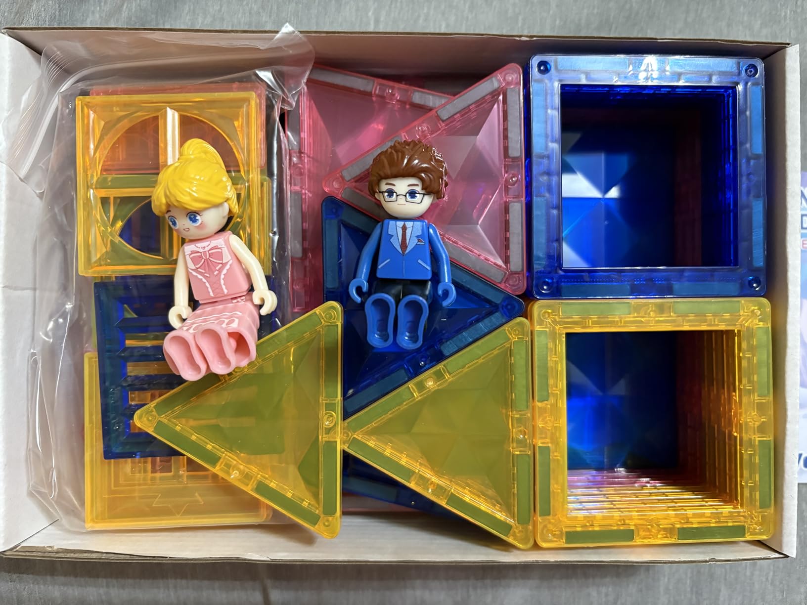 Diamond Magnetic Building Blocks for Kids - Princess Castle Magnetic Tiles Toys customer photo 1