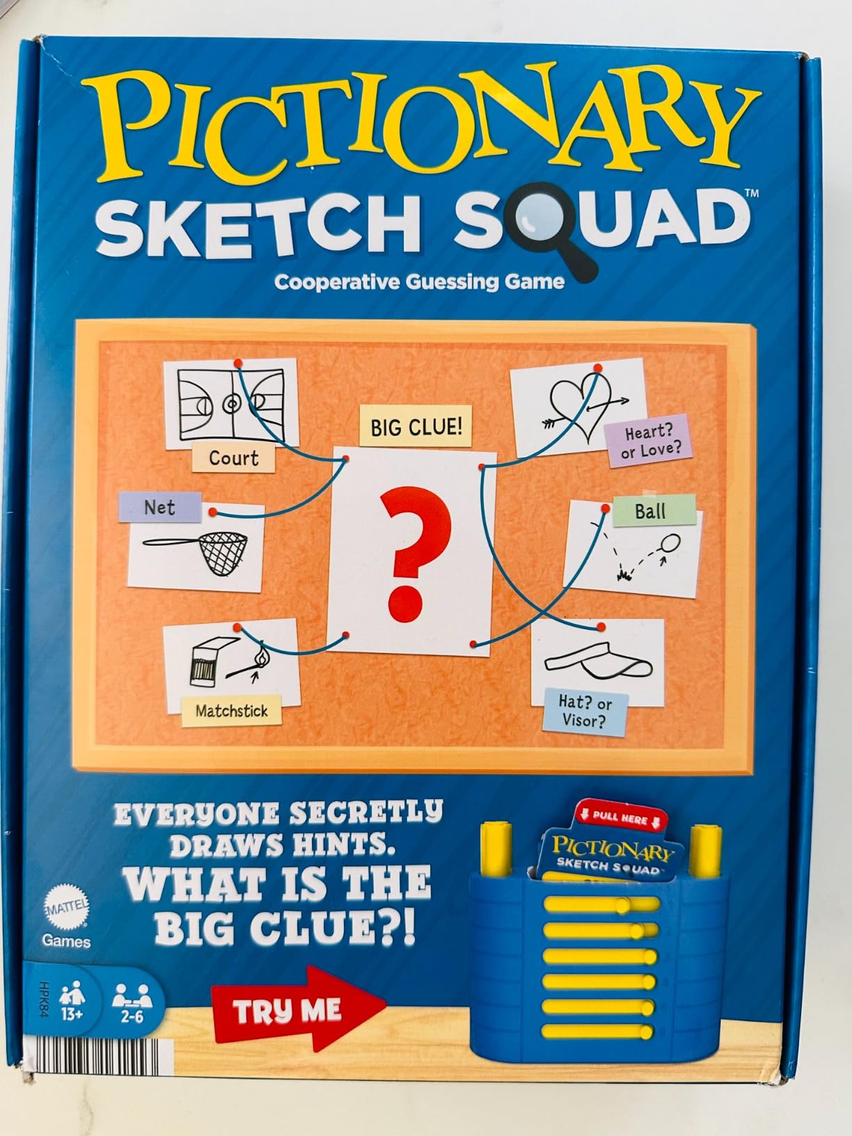 Mattel Games Pictionary Sketch Squad Cooperative Party Game with Clues Case, 2- to 6-Player Drawing Game customer photo 1