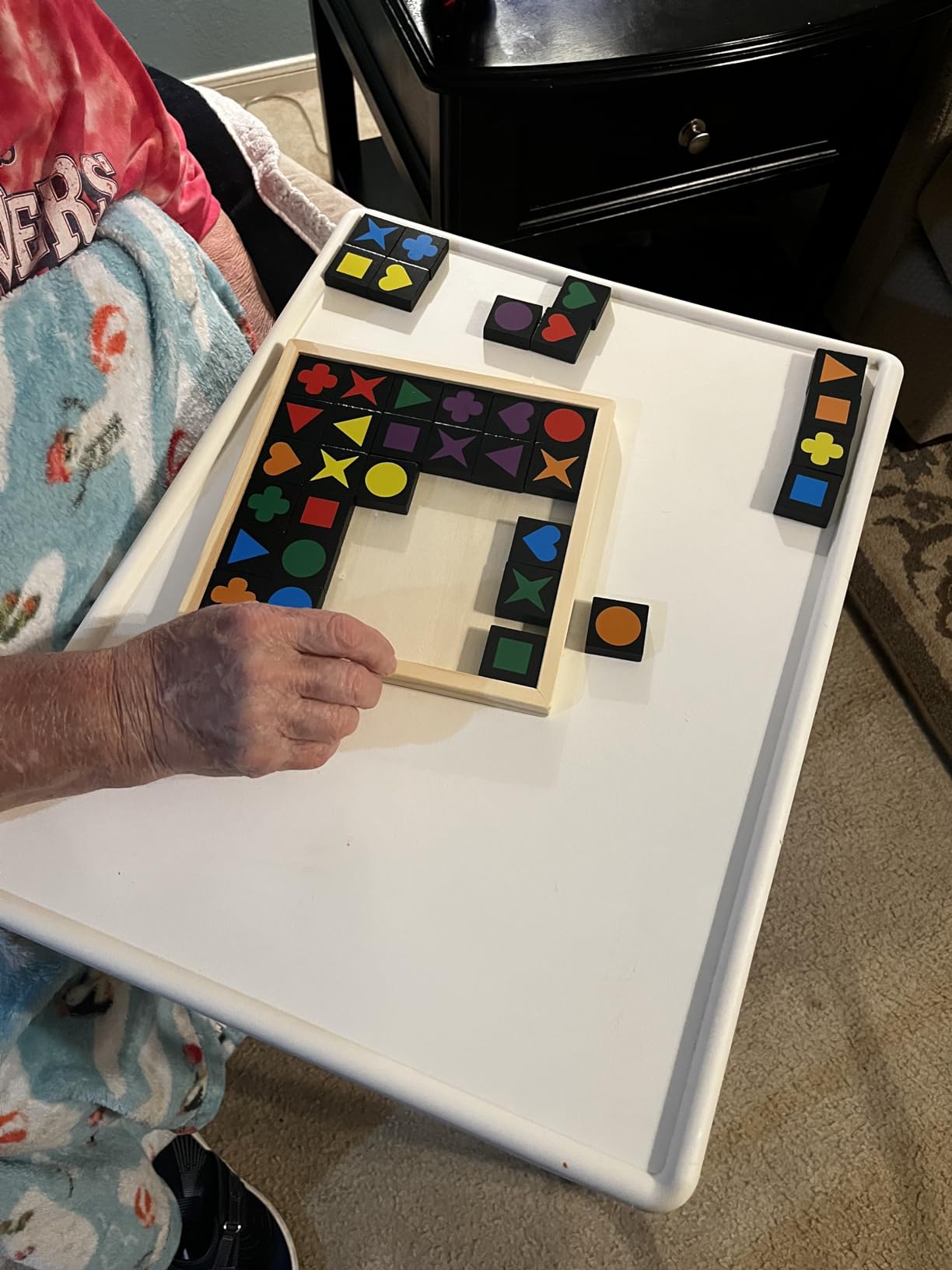 Keeping Busy Tile Matching Dementia Activities for Seniors - Alzheimer Products for Elderly Patients - Fun Memory Game Toy and Cognitive Brain Puzzle customer photo 2