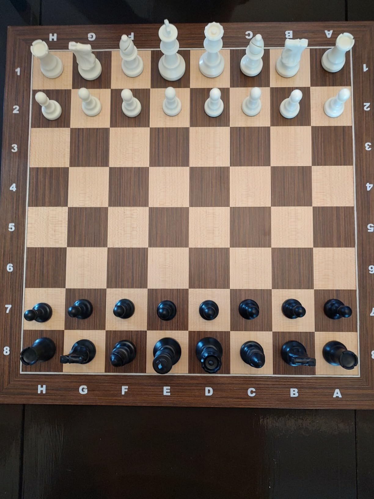 Wooden Chess Board 16 Inch - Professional Tournament Chessboard Only, Premium Wood Board Game with Notation, Scratch-Resistant UV Coating, Portable Table Chess Board No Pieces with Gift Package customer photo 2