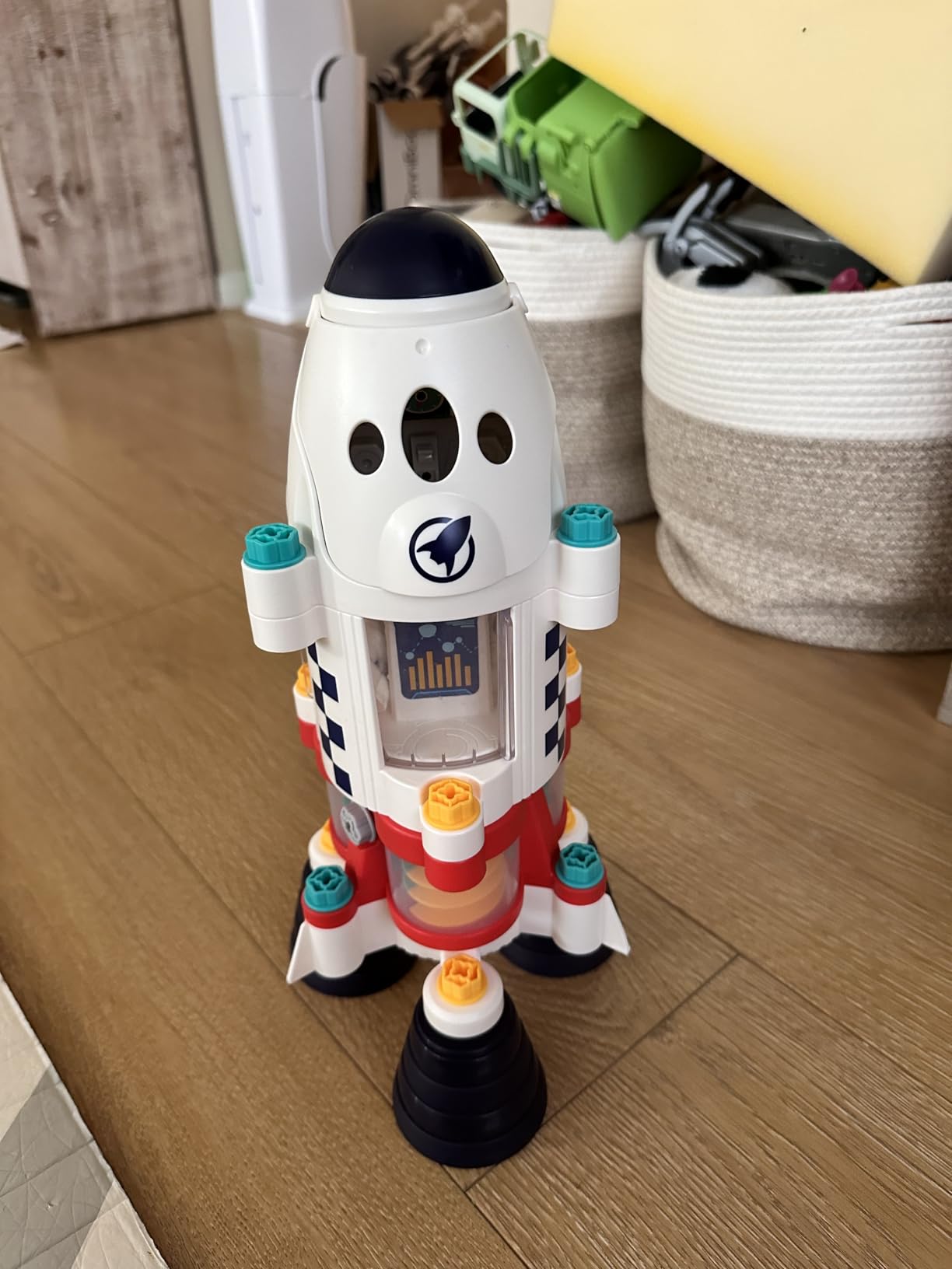 iPlay, iLearn Rocket Outer Space Toys, Kids Spaceship Playset with Space Shuttle, Electric Drill, 2 Astronauts, Educational STEM Take Apart Adventure Gift for 3-8 Year Old Boy Girl customer photo 2