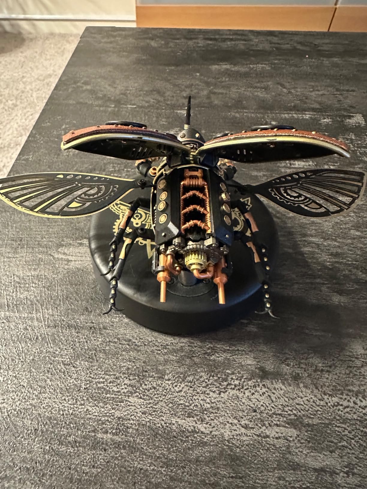 ROKR 3D Puzzles for Adults Electric Insect Metal Model Building Kit Desk Toys Hobby Kit for Adults Gift for Teens (Rhinoceros Beetle) customer photo 1