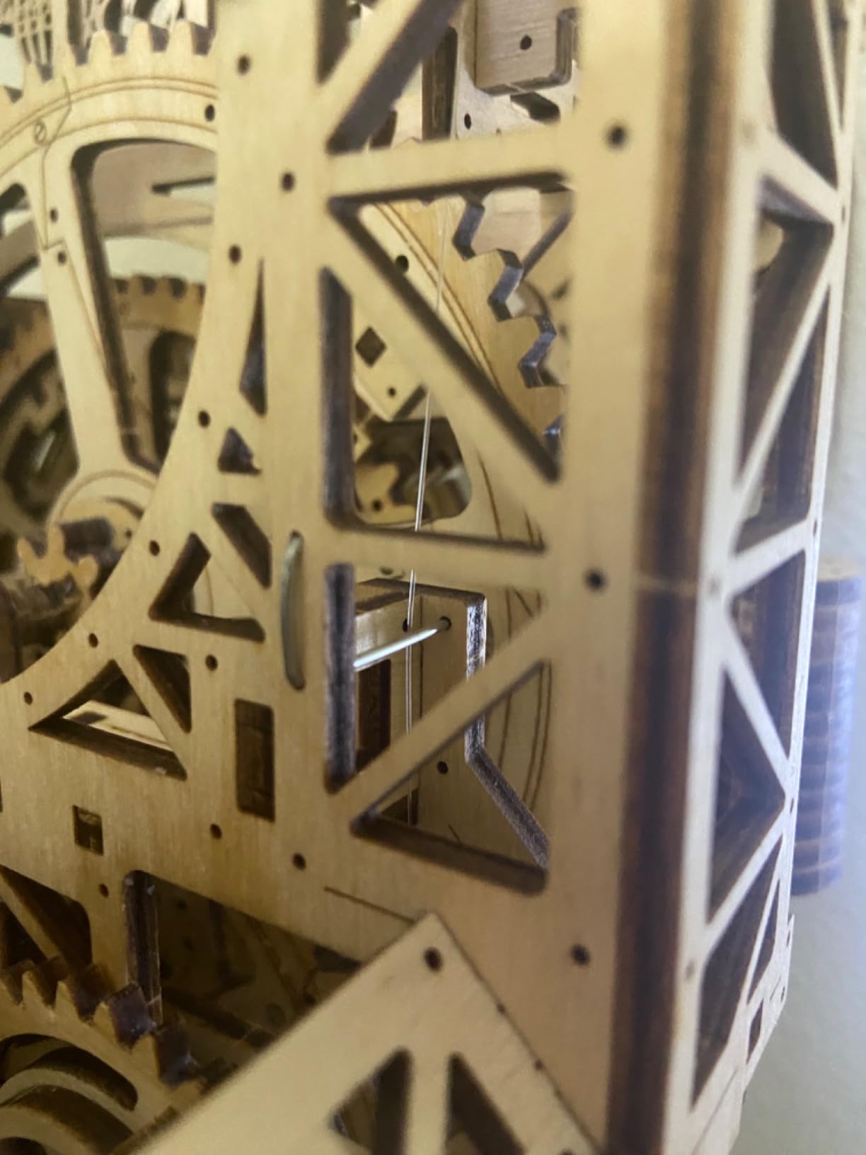UGEARS Engine Clock 3D Wooden Puzzles for Adults - Wooden Model Kits for Adults, Mechanical Clock Kit with Moving Pistons, Steam Engine Kits, Clocks Kits for Do It Yourself, Brain Teaser 3D Puzzle customer photo 2