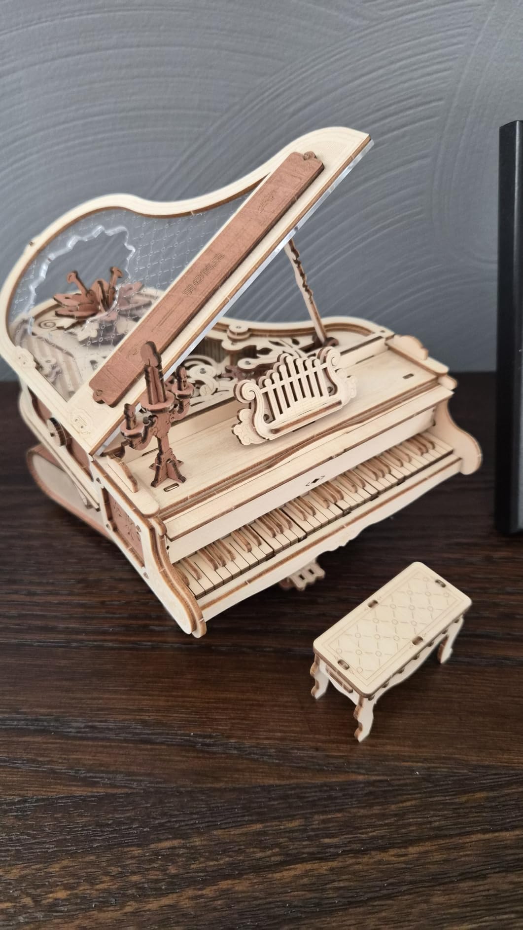3D Wooden Puzzles for Adults 223pcs Piano Model Kit 1:20 Scale Building Puzzles Wooden Music Box Unique Gift for Men Women Hobbies for Birthday Christmas customer photo 2