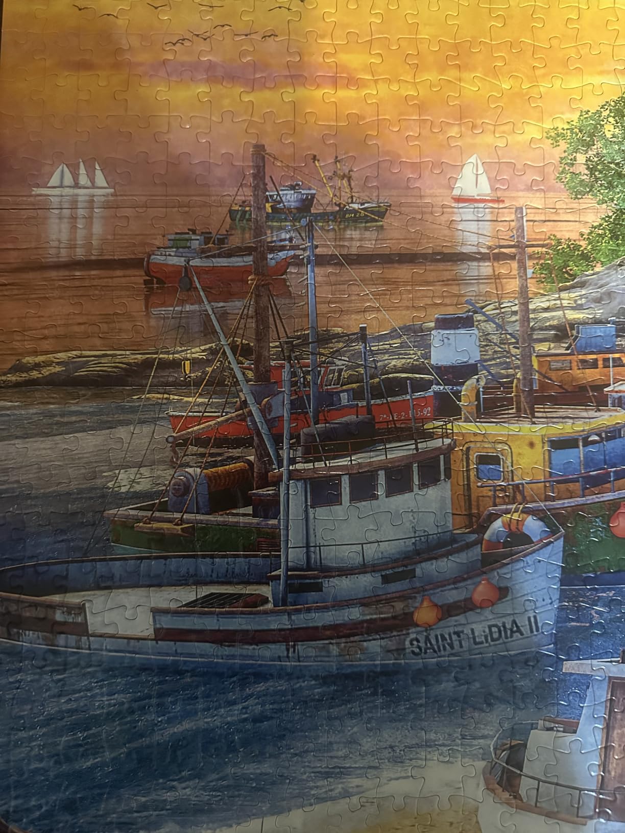 Buffalo Games Dominic Davison - American Harbor Town - 2000 Piece Jigsaw Puzzle - 38.5 x 26.5 in, Poster Included - Precision Cut Parts - 2000 Piece Puzzles for Adults customer photo 1