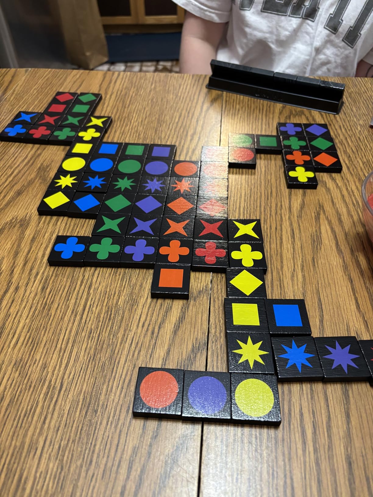 Qwirkle Board Game - Strategy Game for 2-4 Players Ages 6+ - Deluxe with Trays customer photo 1
