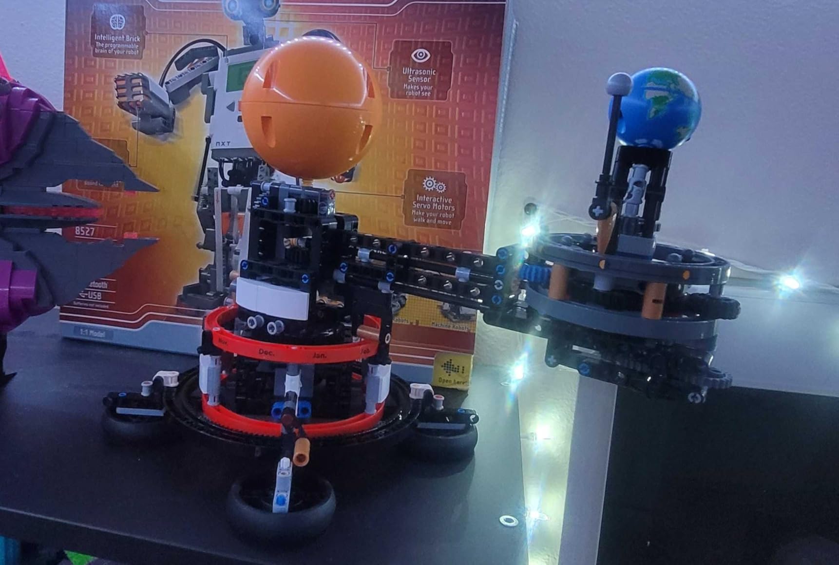 LEGO Technic Planet Earth and Moon in Orbit Building Set, Outer Space Birthday Gift for 10 Year Olds, Solar System Toy, 42179 customer photo 2