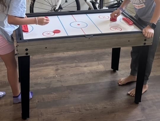 Best Choice Products 2x4ft Combo Game Table Set for Home, Game Room, Friends & Family w/Hockey, Foosball, Pool, Shuffleboard, Ping Pong, Chess, Checkers, Bowling, and Backgammon customer photo 2