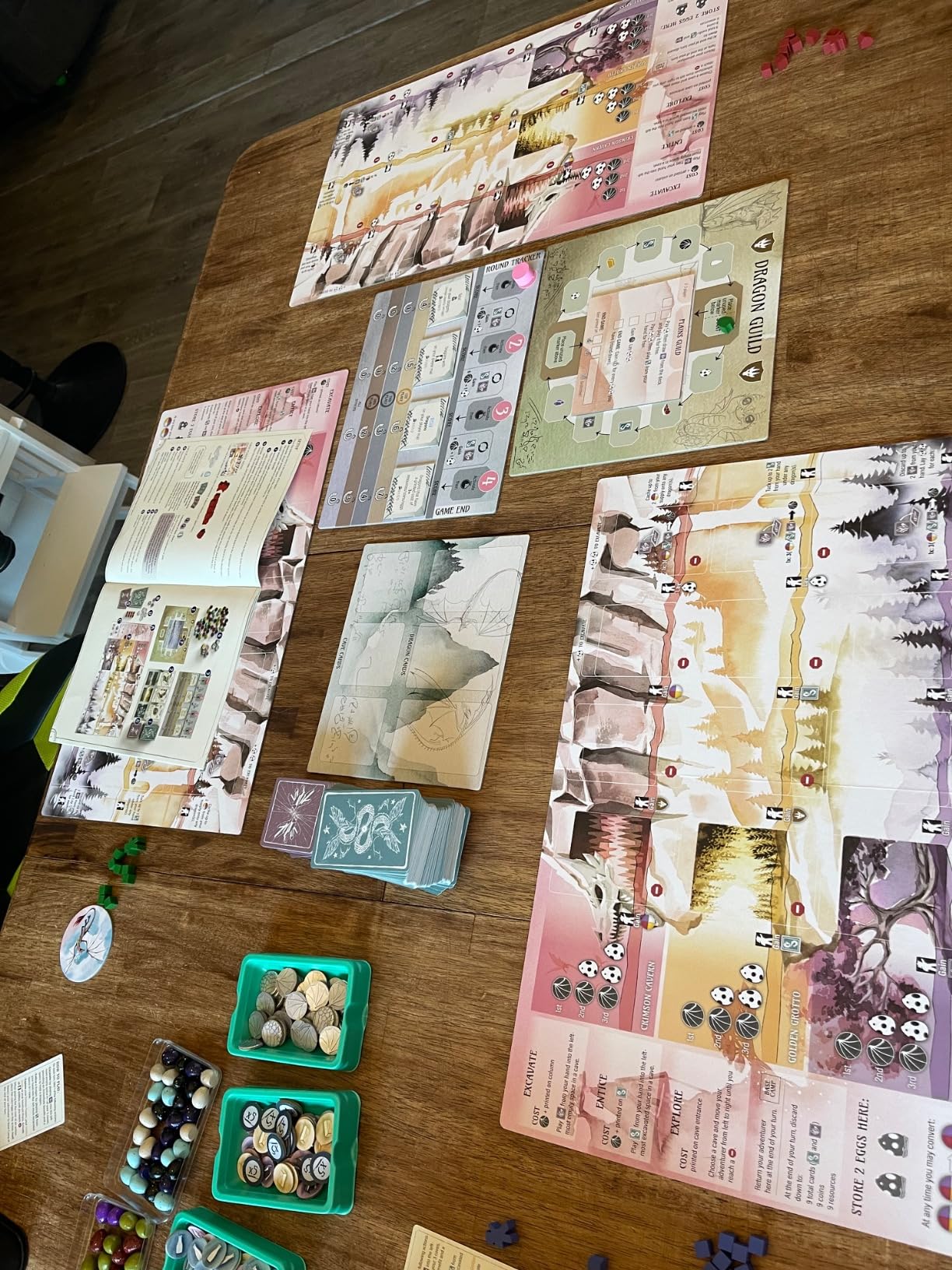 Stonemaier Games: Wyrmspan (Base Game) - A Wingspan Game by Connie Vogelmann | Build a Cavernous Sanctuary for Unique, Stunning Dragons | Strategy Board Game for Adults & Family | 1-5 Players, 120 Min customer photo 2