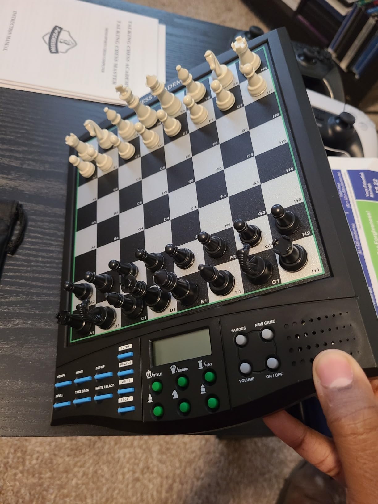 Talking Chess ACADEMY Electronic Chess Set, Magnetic Computer Chess Game with Interactive Teaching System for Beginners, Advanced AI for Improving Players customer photo 2