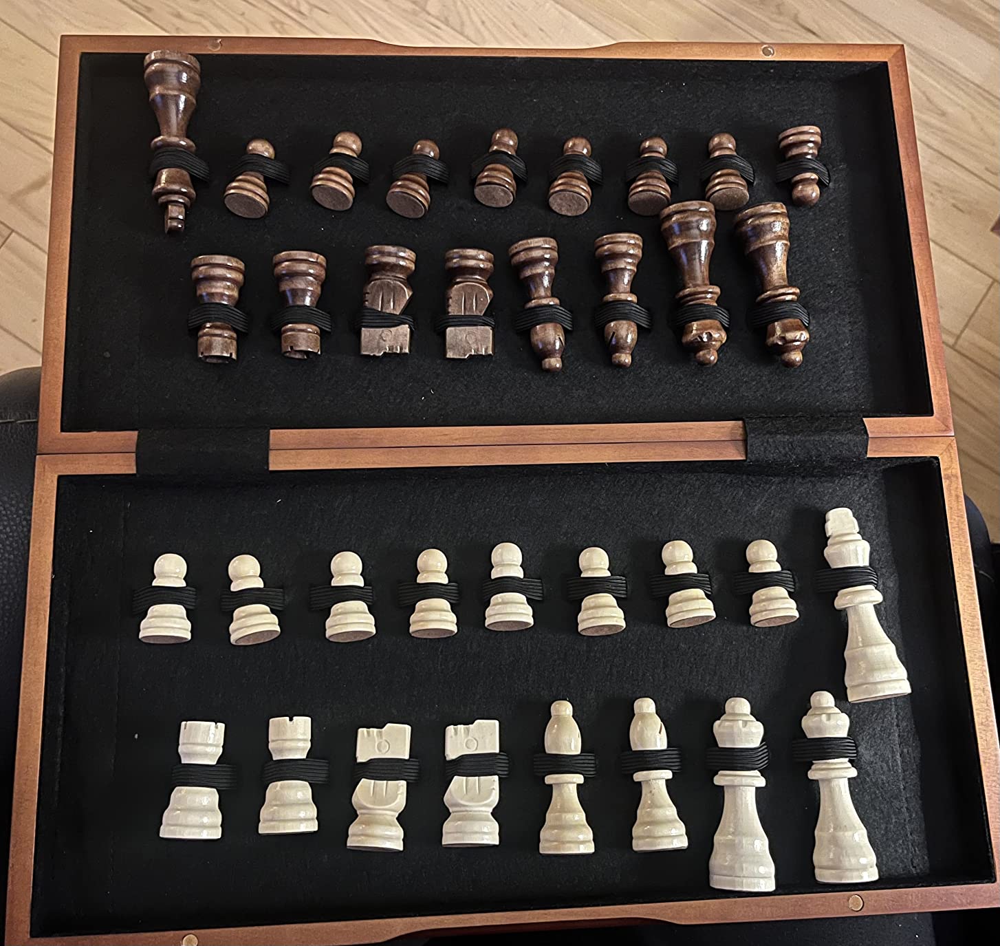 Chess Set Board Games for Adults: Handmade Walnut Wooden 15