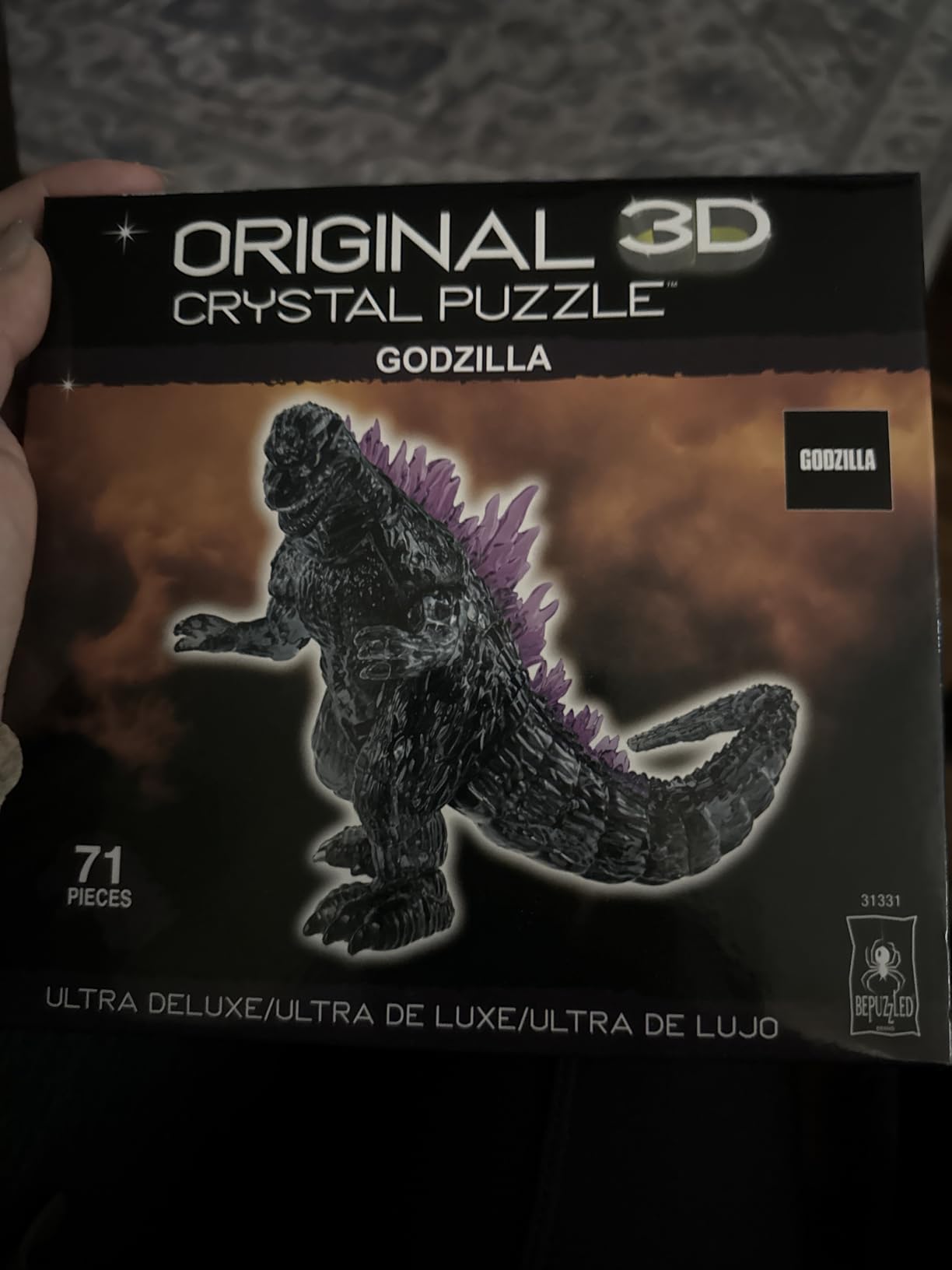 Bepuzzled, Godzilla Ultra Deluxe 3D Crystal Puzzle, for Godzilla Lovers, Collectors and Puzzlers Ages 12 and Up customer photo 1