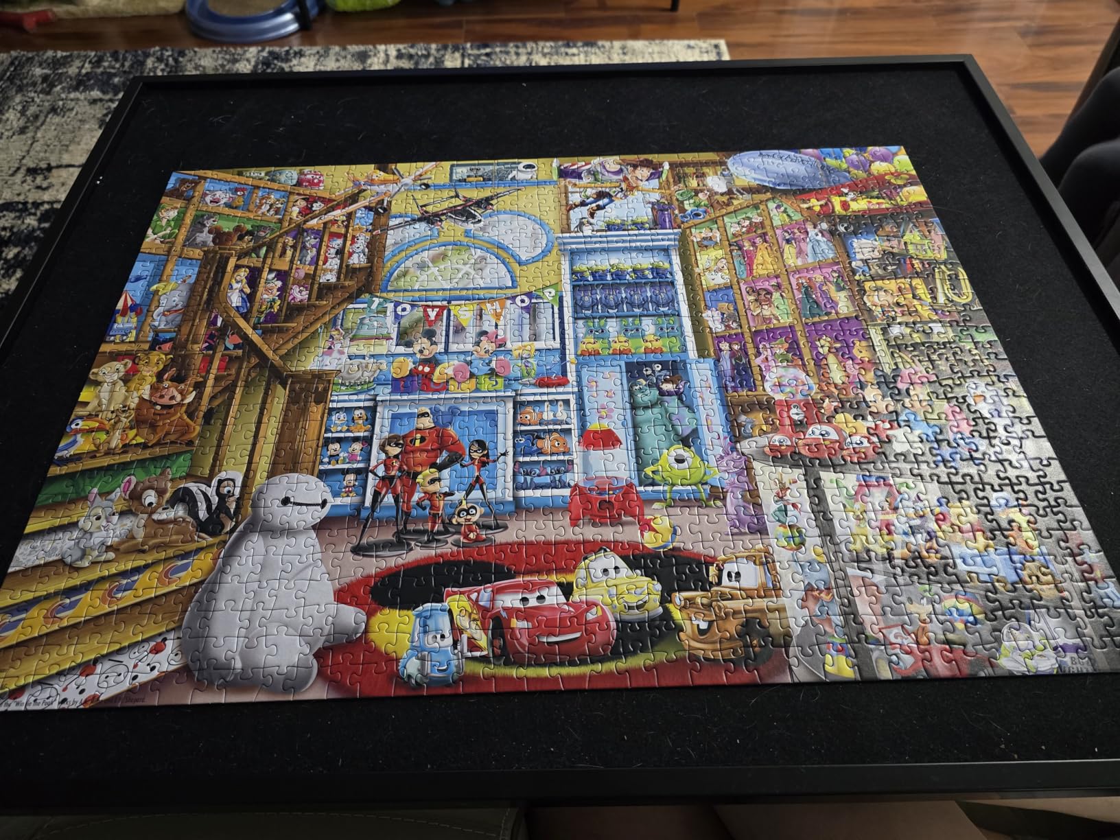 Ravensburger - Disney & Pixar - 1000 Piece Jigsaw Puzzle - Stunning, Vivid Imagery of Favorites Mickey Mouse, Olaf & More - Toy Shop Scene - Ideal Gift - Frameable Art - Puzzles for Adults customer photo 1