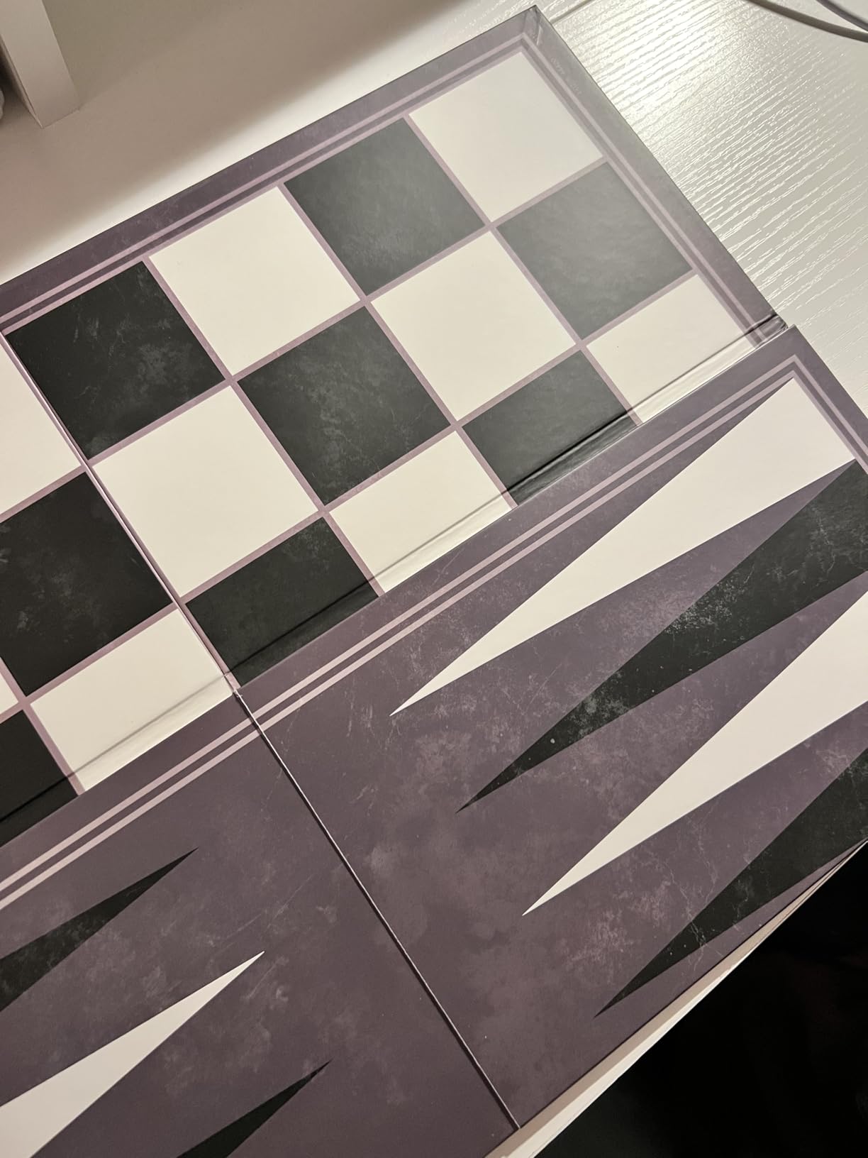Checkers and Backgammon Vintage Bookshelf Edition by WS Game Company, Linen Wrapped Book Box & Slipcase - Reversible Board, Wooden Pieces - Checkers and Backgammon Sets for Adults & Kids Ages 6+ customer photo 2