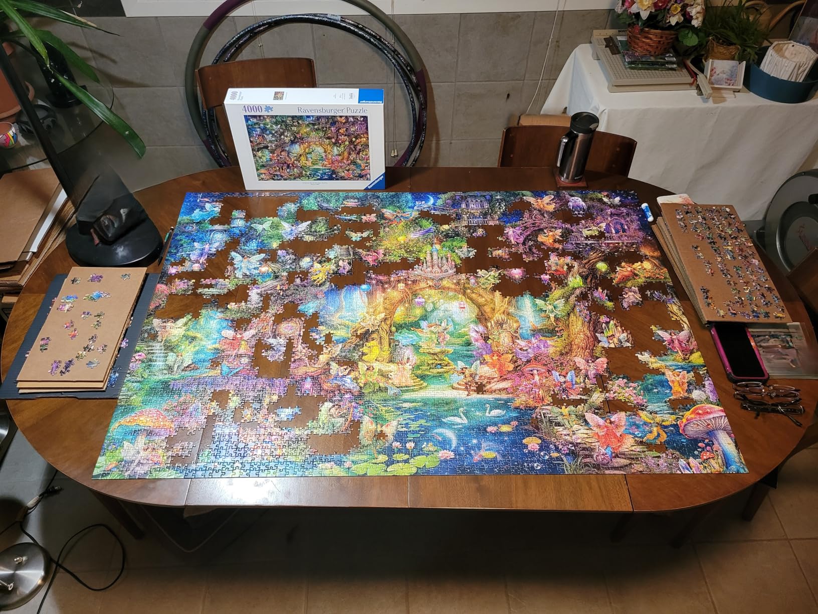Ravensburger - The Hidden World of Fairies - 4000 Piece Jigsaw Puzzle - Fantastical, Mythical Scene in Stunning, Bright Detail - Frameable - Premium Quality - Puzzles for Adults customer photo 1